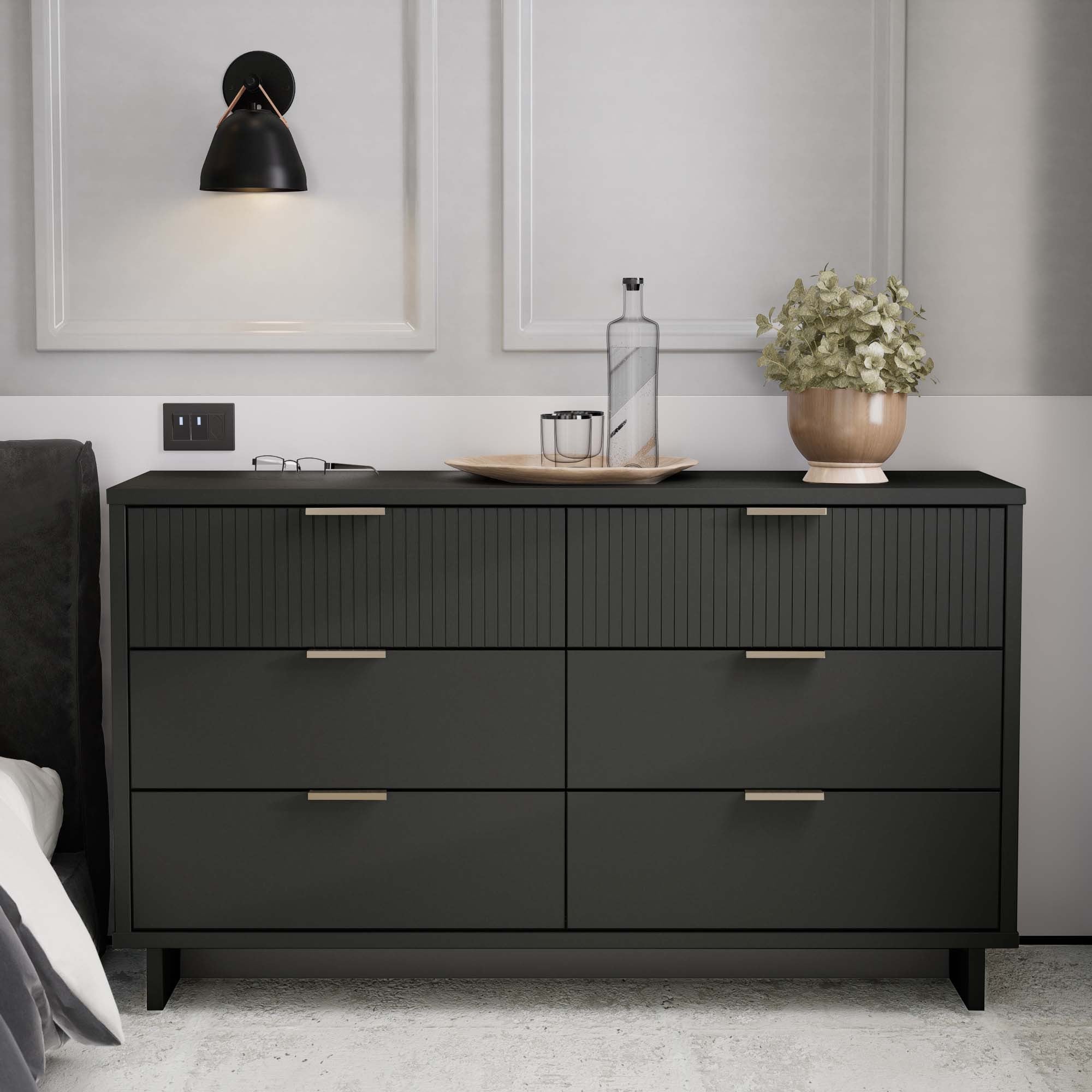 Granville 55.04 Double Wide Dresser in Sage Green | MidinMod