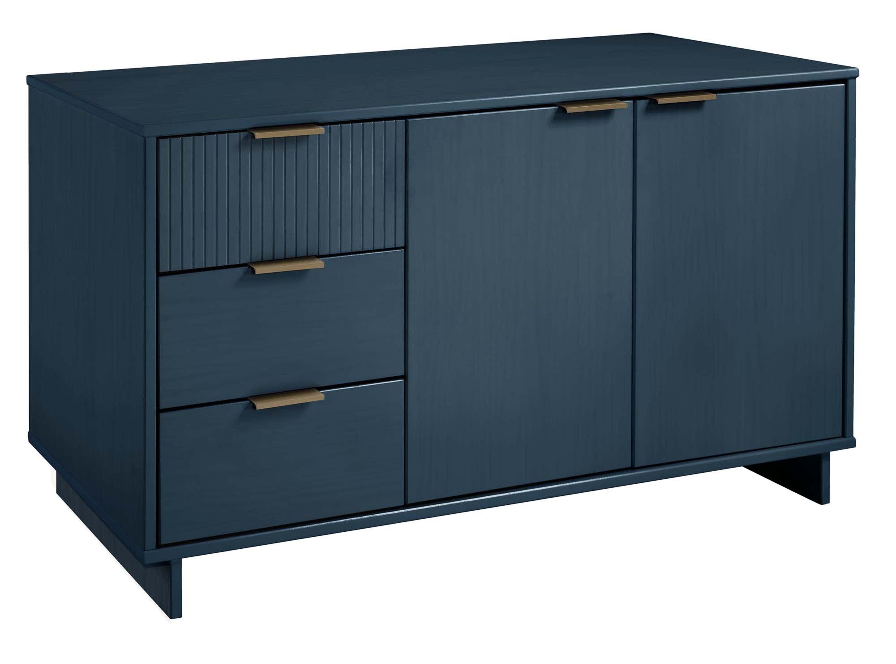 Granville 55.04" Midnight Blue Solid Wood Sideboard | Modern Storage Console | MidinMod