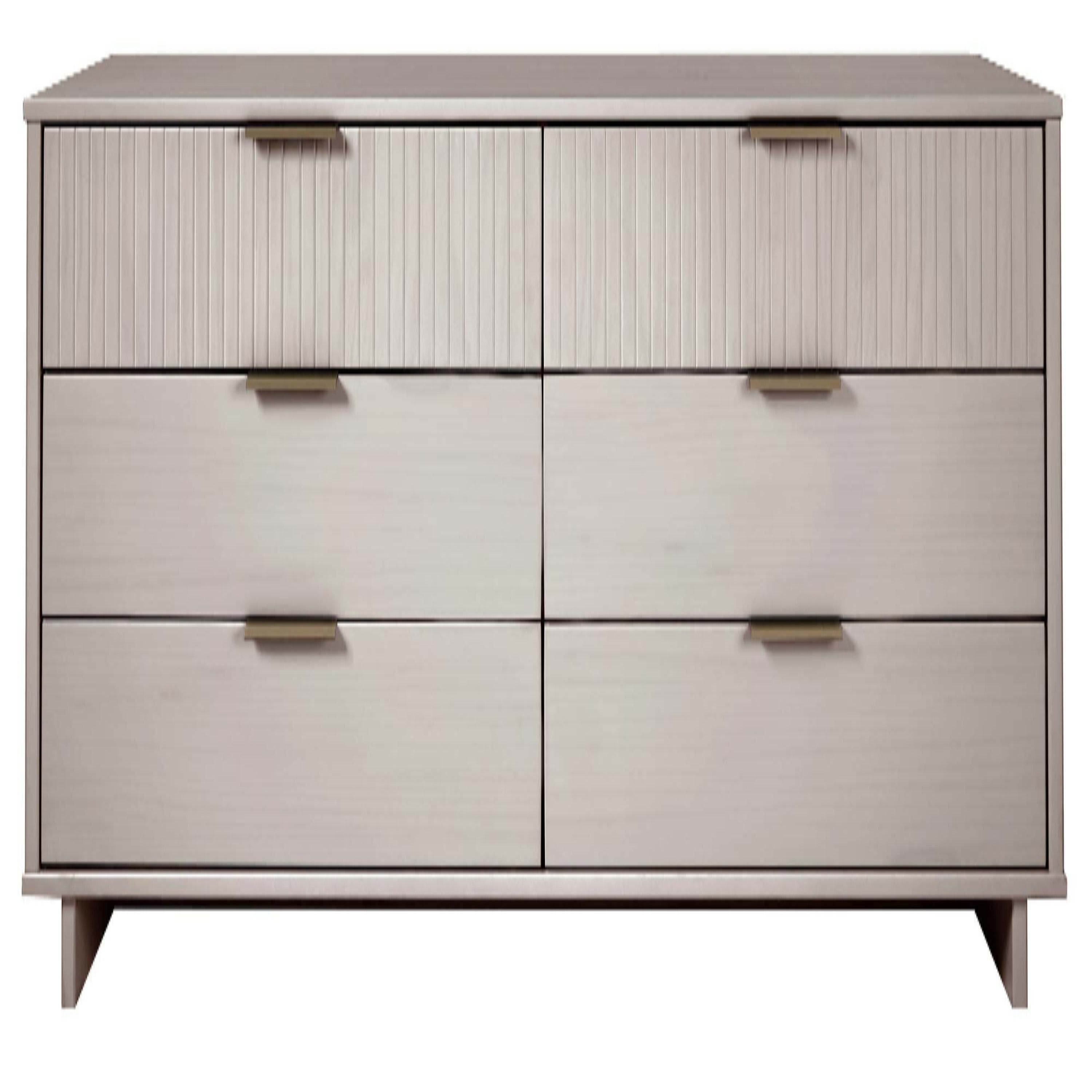 Granville 55" Double Wide Dresser in Light Gray | Modern Solid Wood Chest of Drawers | MidinMod
