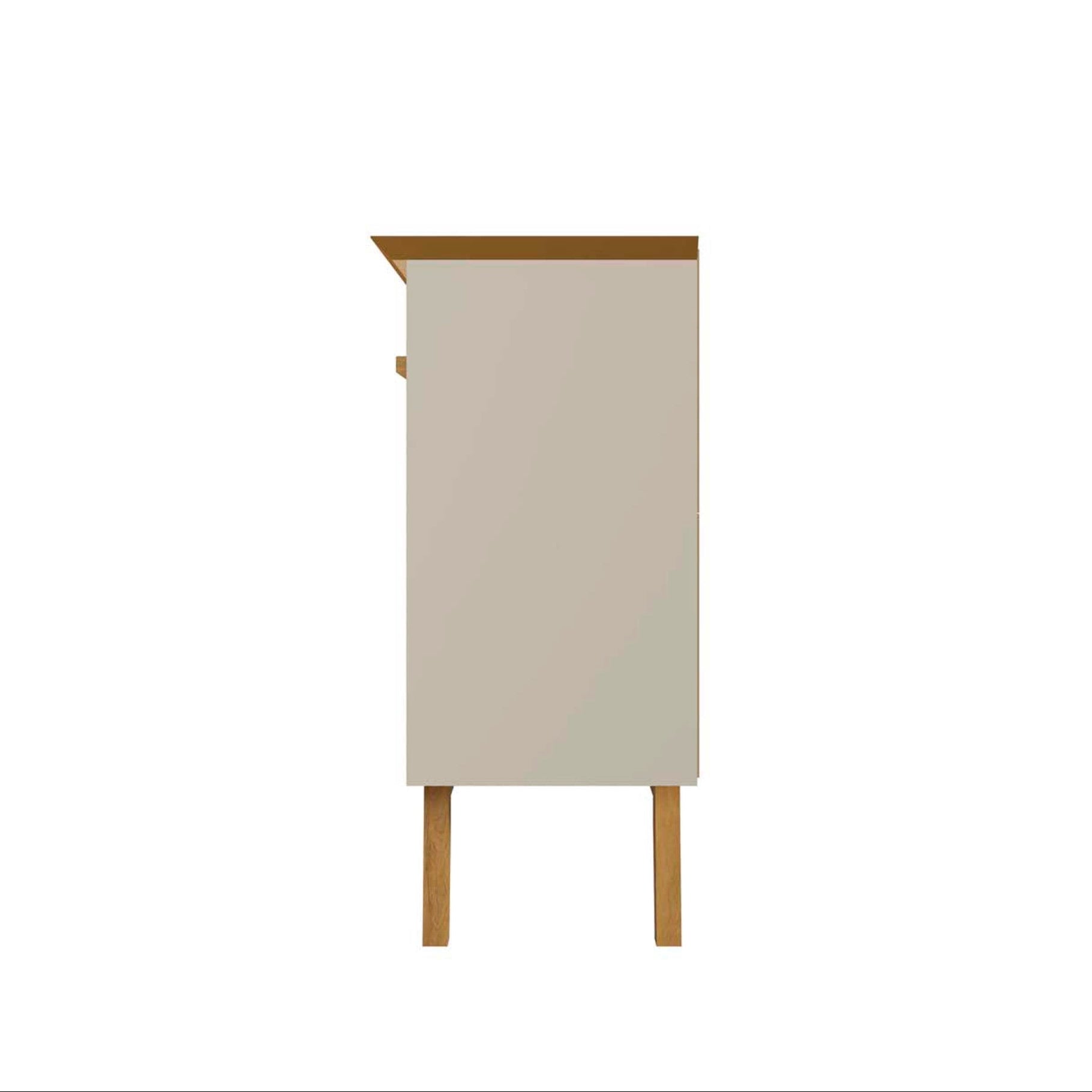 Granville 55.07" Modern Off White Solid Wood Sideboard | MidinMod