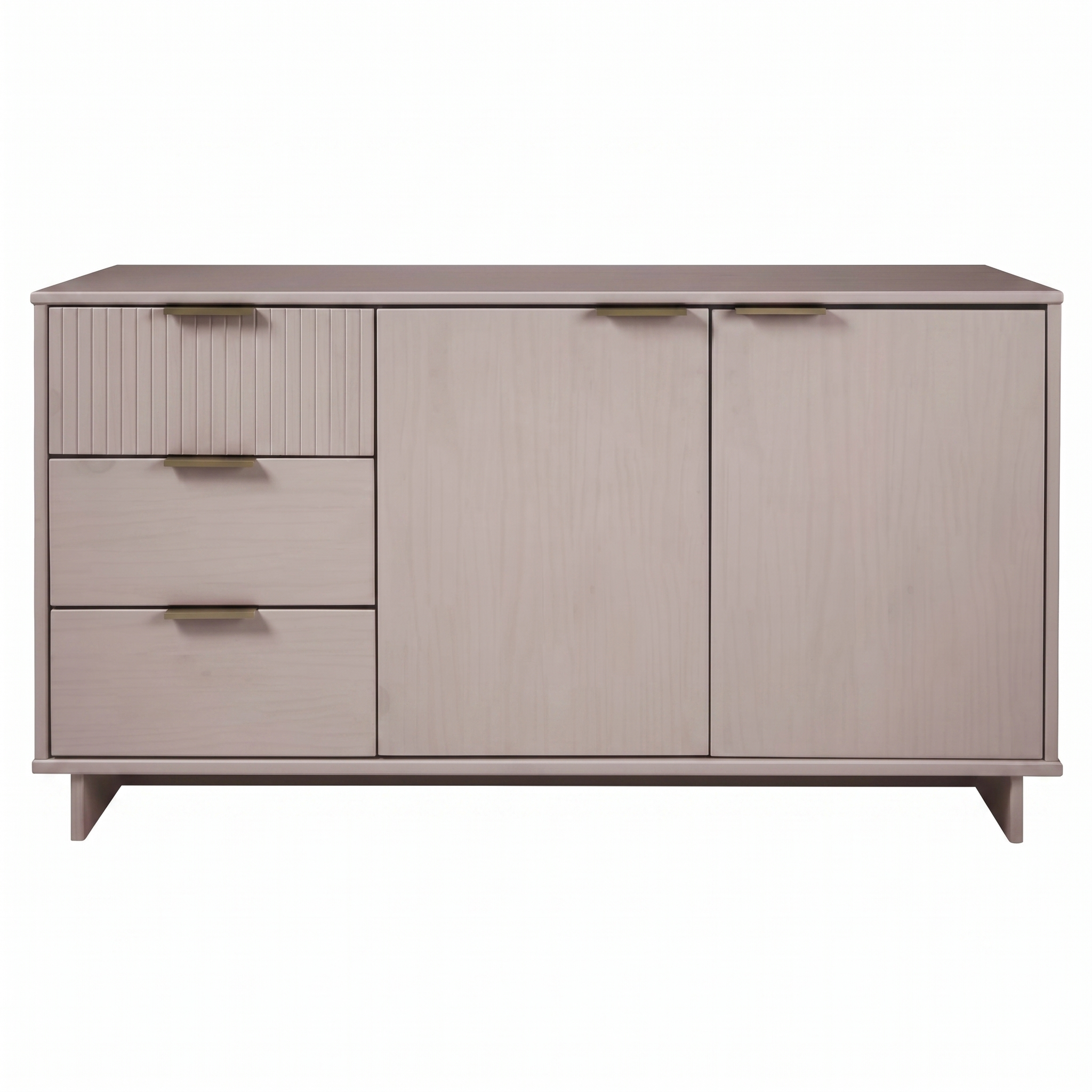 Granville 55" Light Grey Sideboard | Modern Solid Wood Buffet & Storage Cabinet | MidinMod