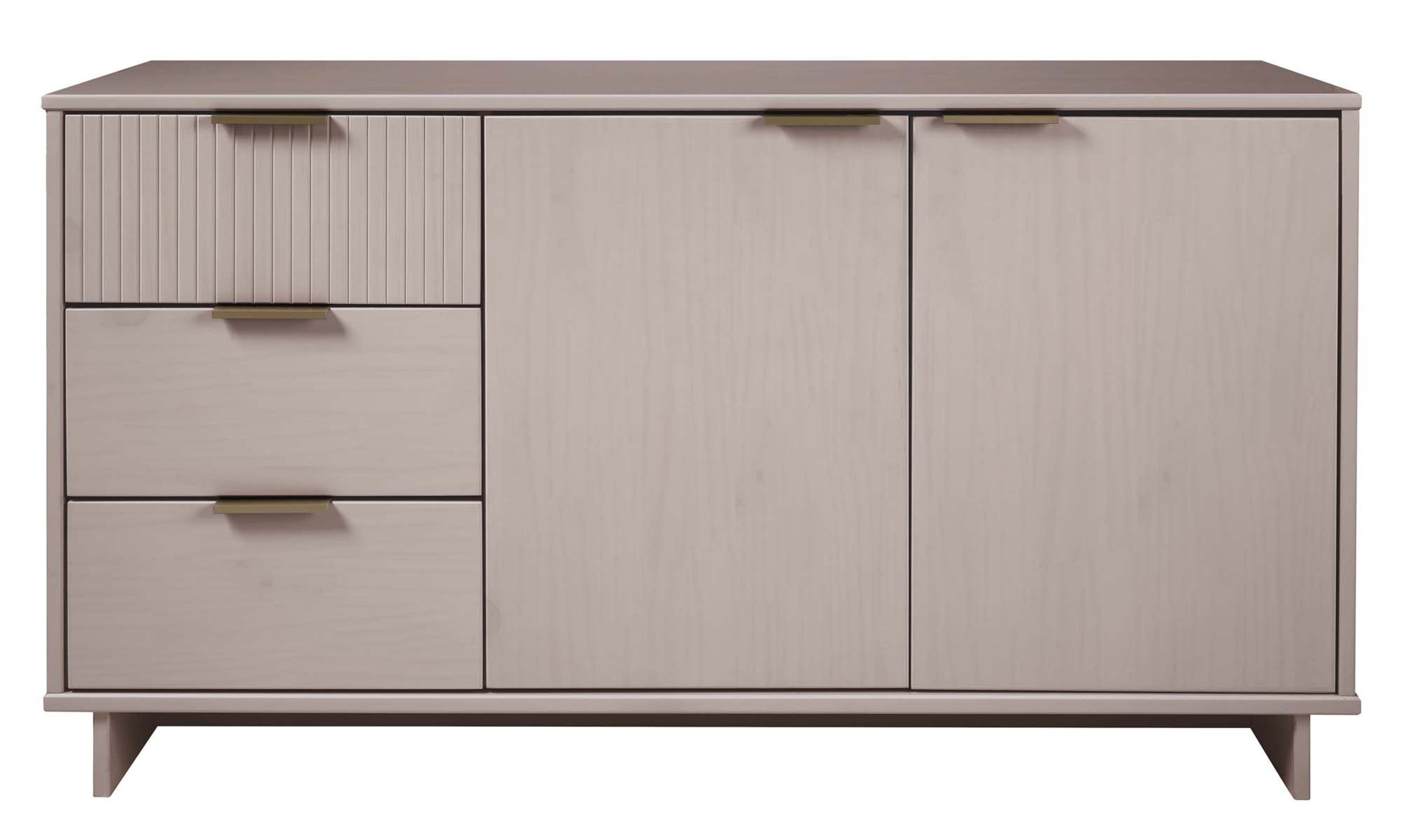 Granville 55" Light Grey Sideboard | Modern Solid Wood Buffet & Storage Cabinet | MidinMod