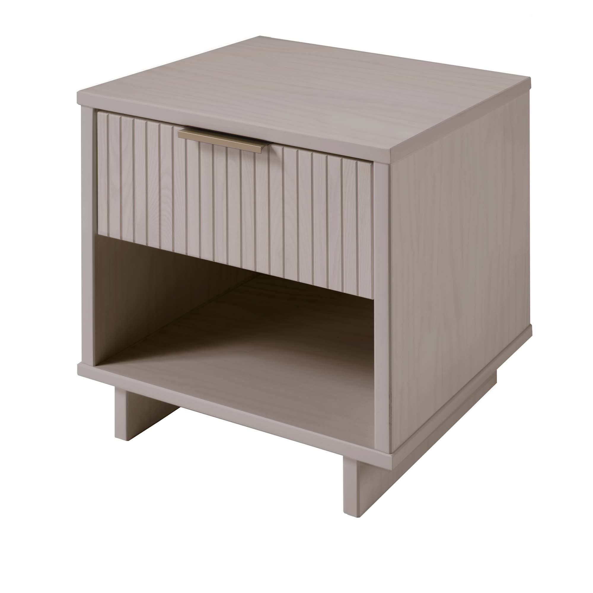 Granville 1.0 Light Grey Nightstand | Modern Solid Wood Bedside Table | MidinMod