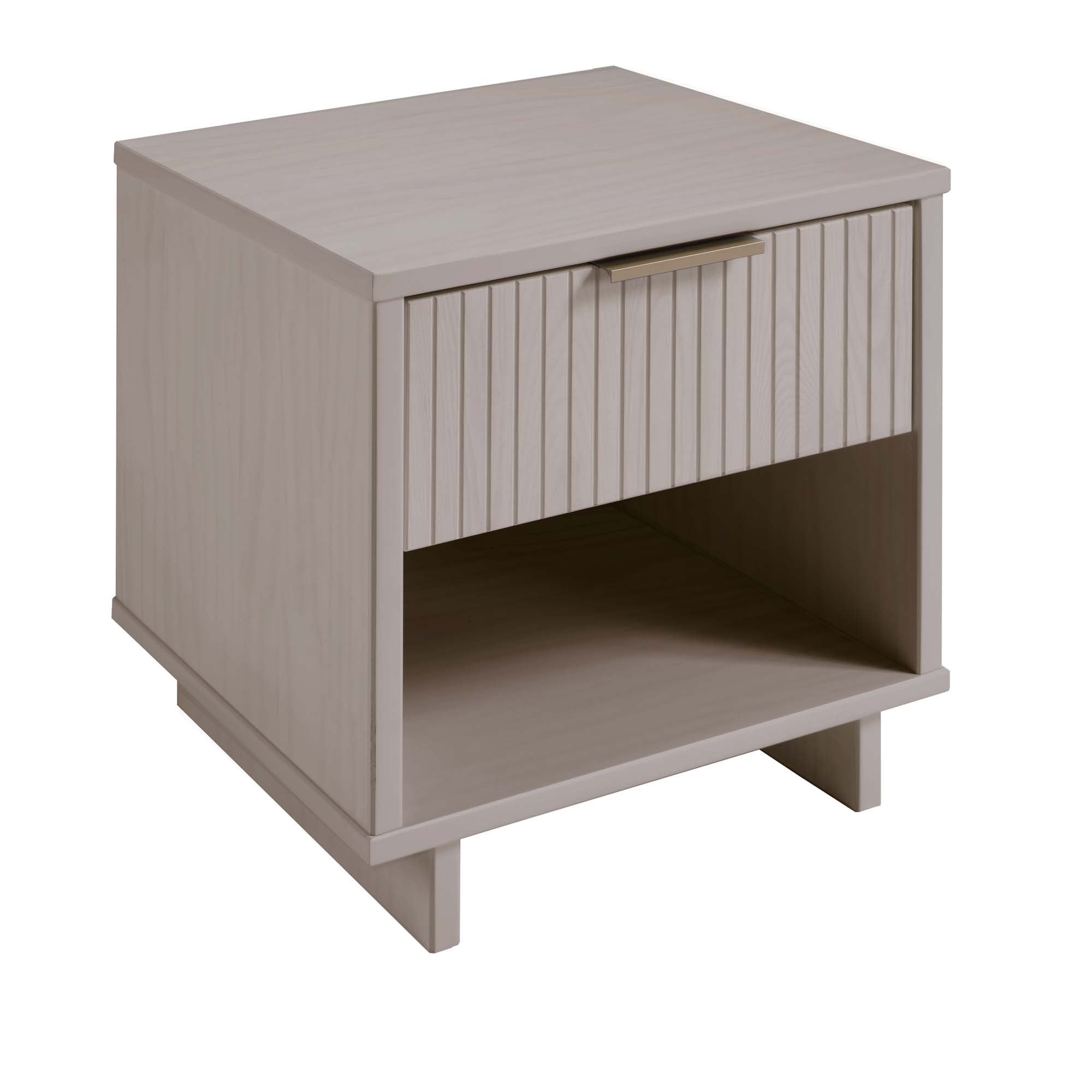 Granville 1.0 Light Grey Nightstand | Modern Solid Wood Bedside Table | MidinMod