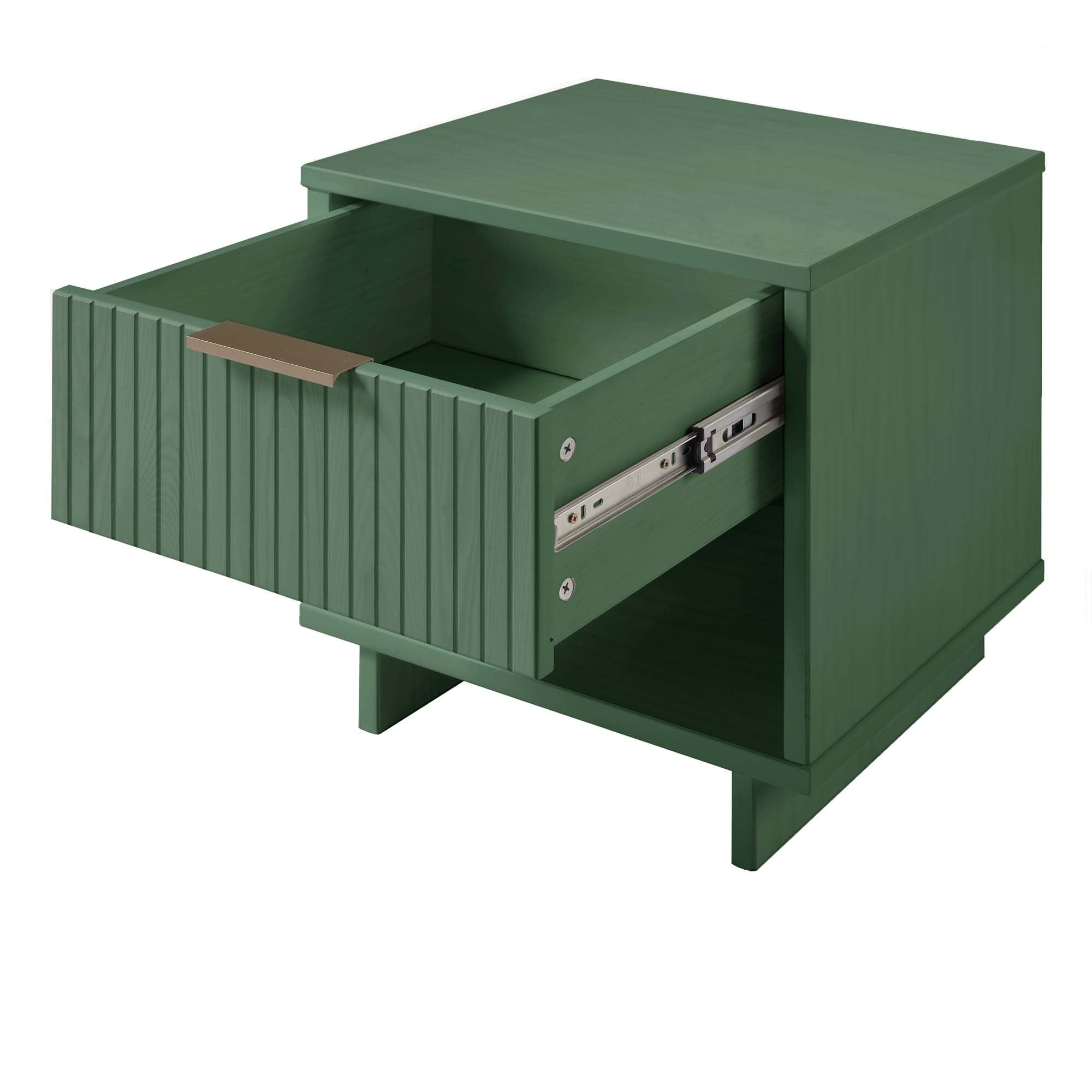 Granville 1.0 Sage Green Nightstand | Modern Solid Wood Bedside Table | MidinMod