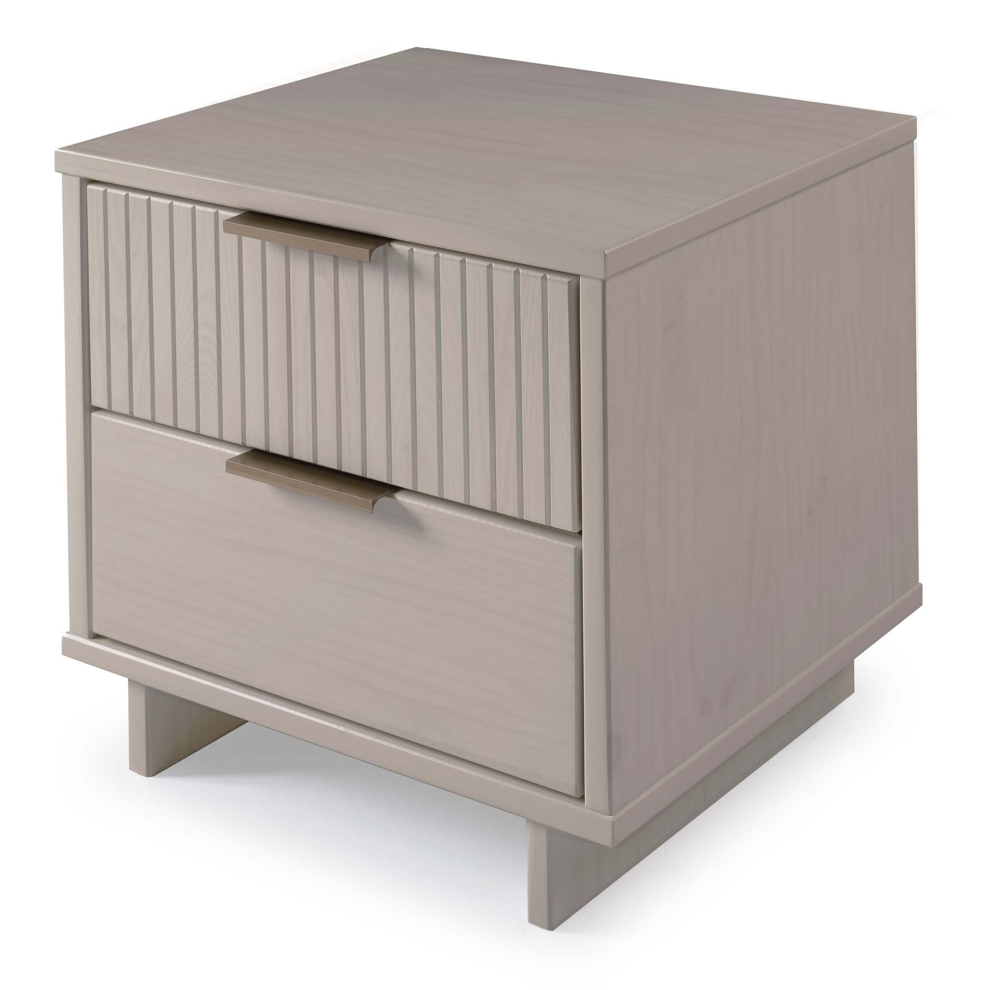 Granville 2.0 Light Gray Nightstand | Modern Solid Wood Bedside Table | MidinMod