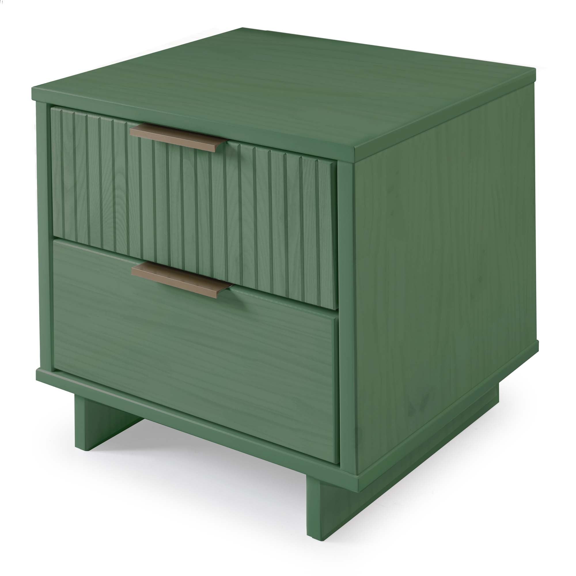 Granville 2.0 Sage Green Nightstand | Modern Solid Wood Bedside Table | MidinMod