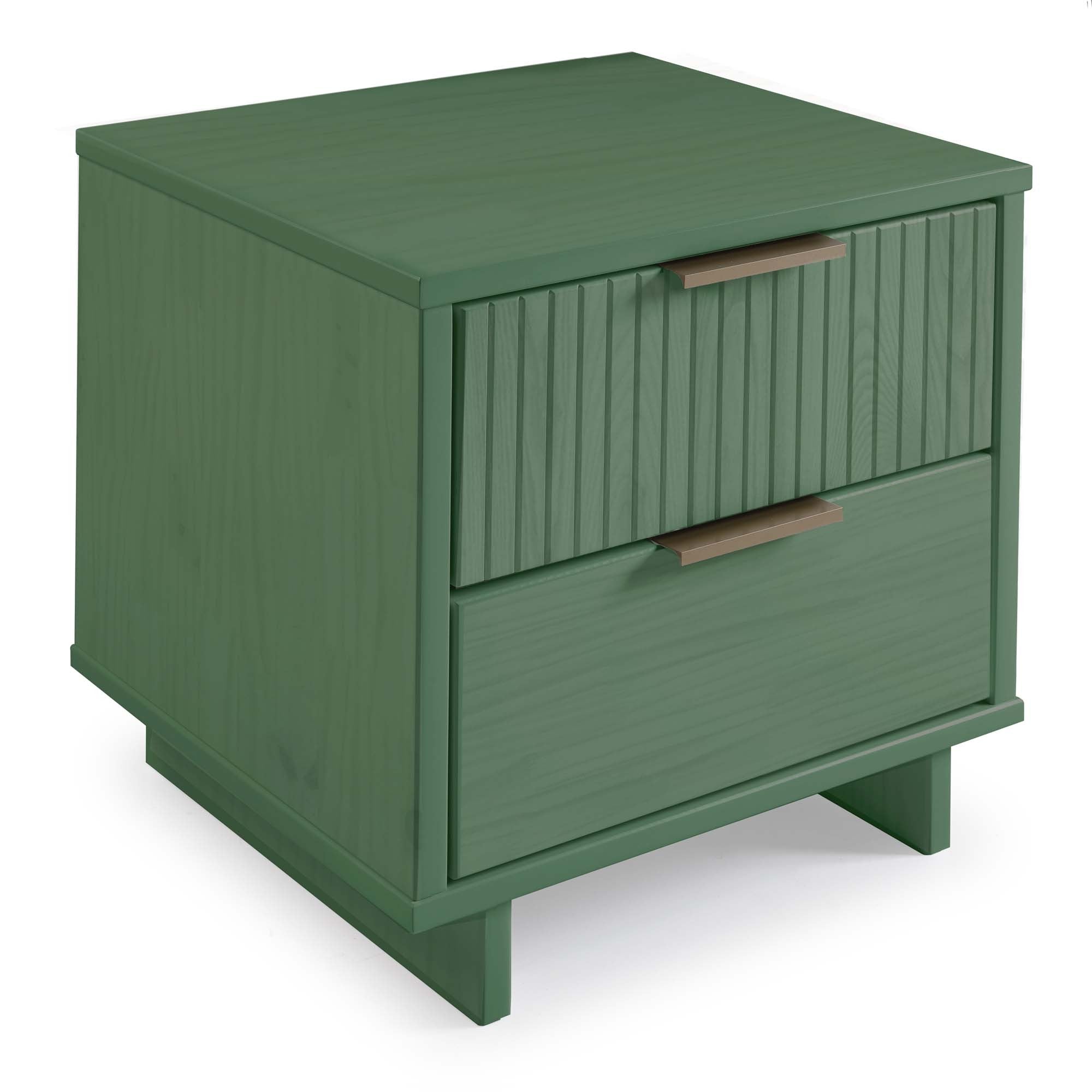 Granville 2.0 Sage Green Nightstand | Modern Solid Wood Bedside Table | MidinMod