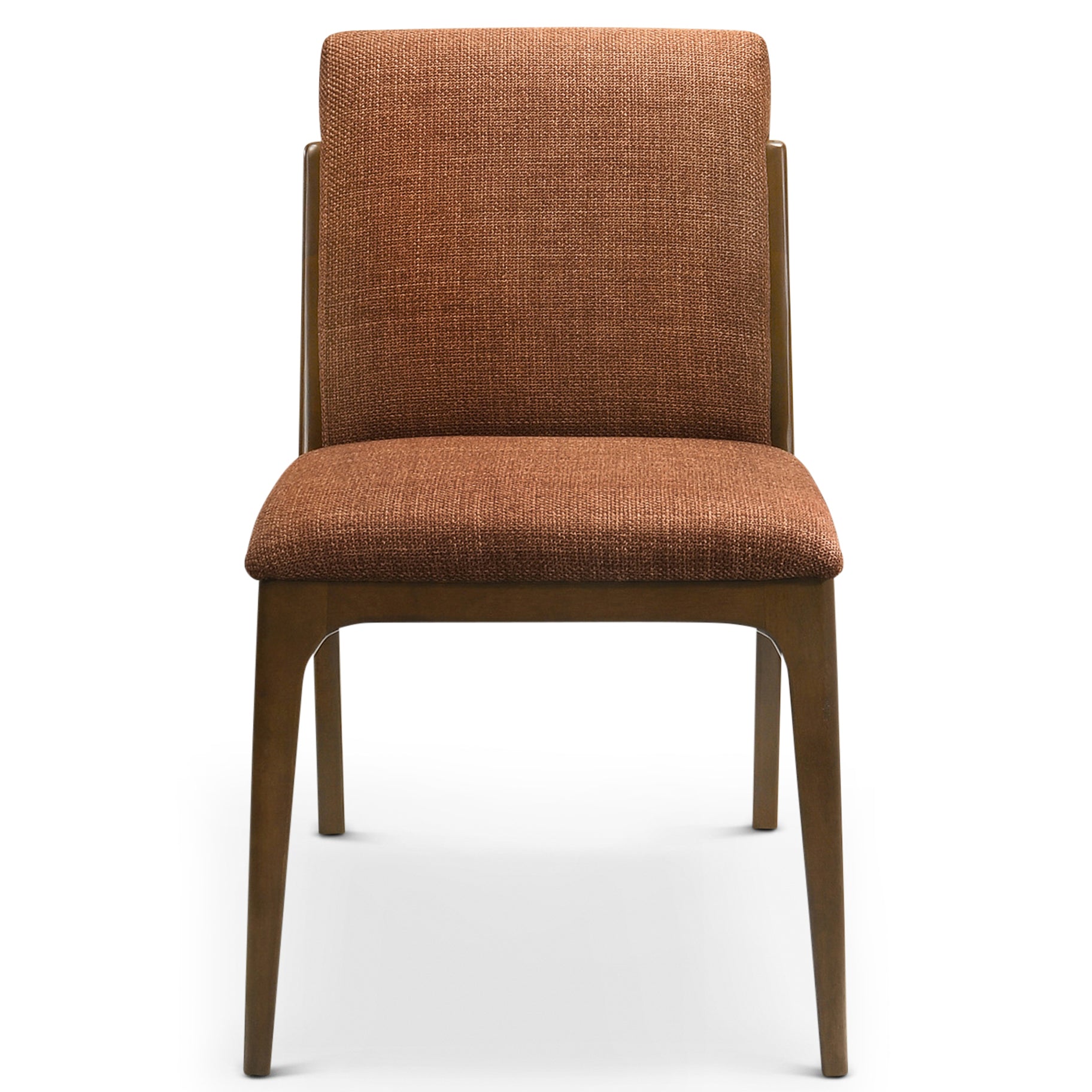 Griffin Orange Fabric Dining Chair Set of 2 - MidinMod