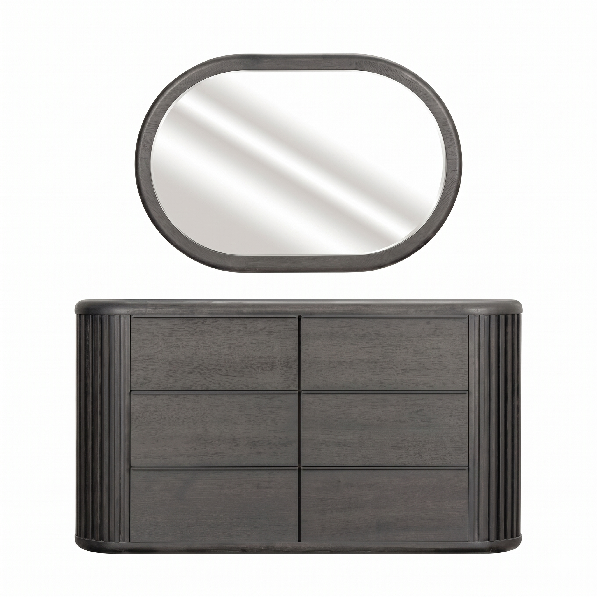 Hildesheim Modern Black Engineered Wood Dresser by Furniture of America
