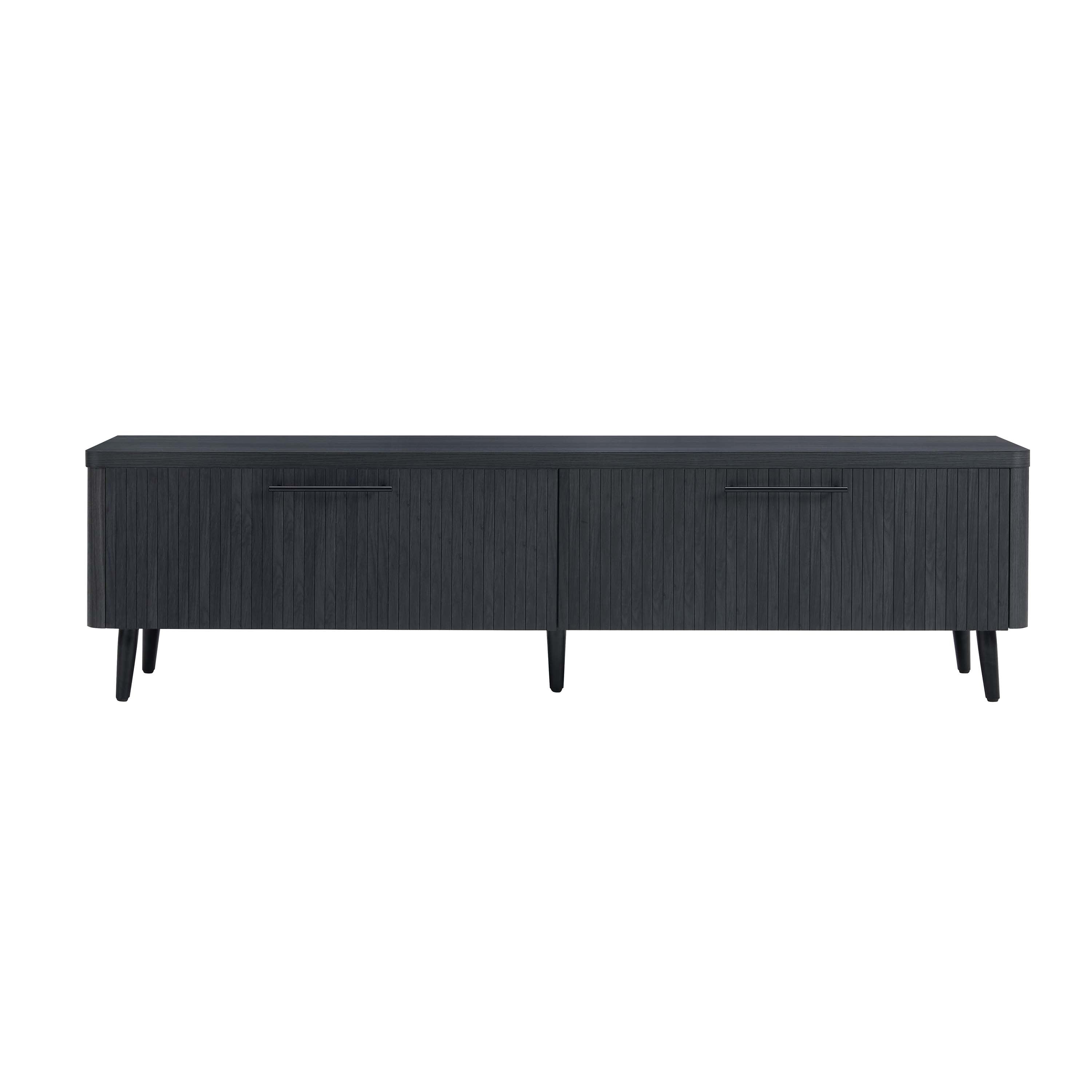 Jodie Charcoal Grey TV Stand | Modern Media Console & Storage Center | MidinMod
