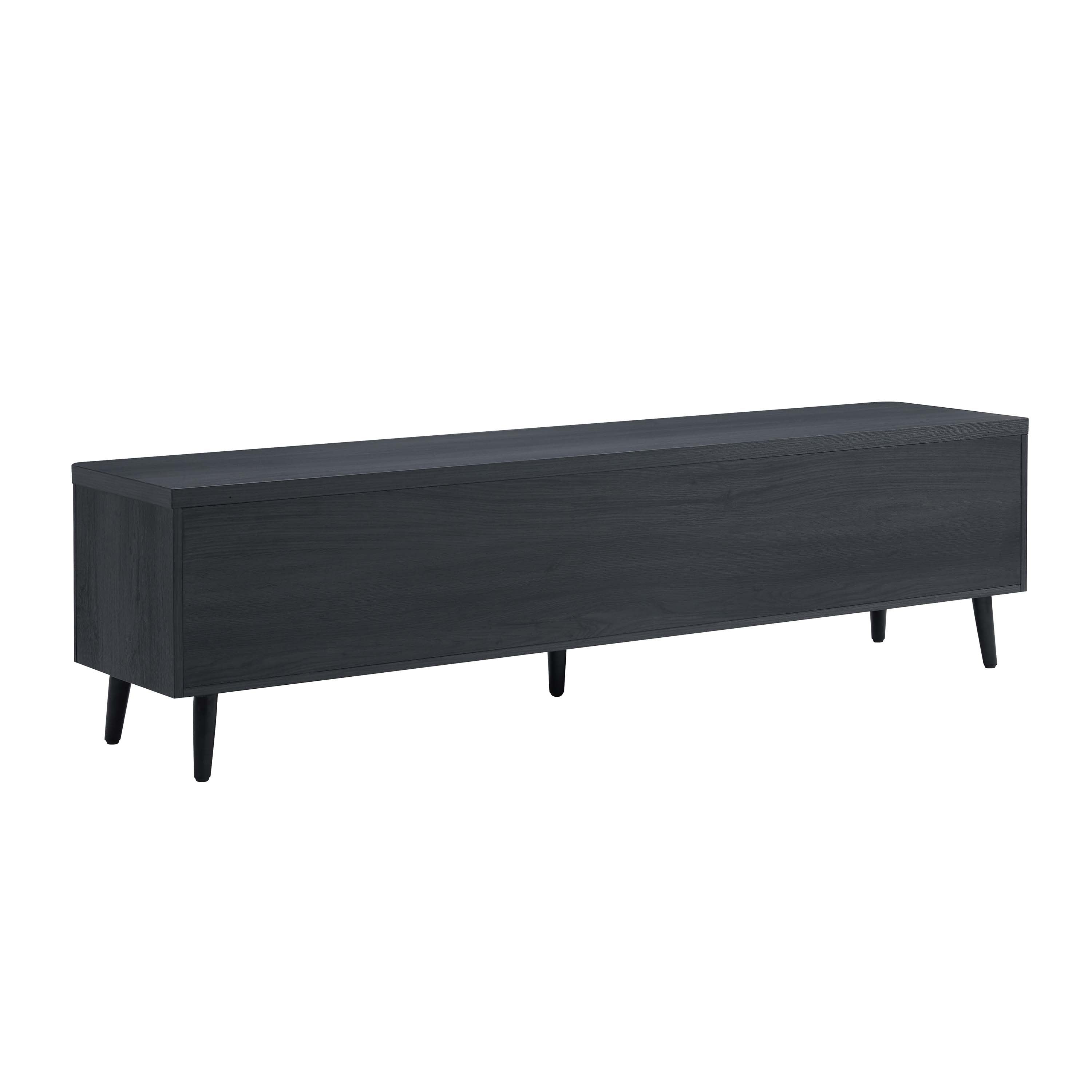 Jodie Charcoal Grey TV Stand | Modern Media Console & Storage Center | MidinMod