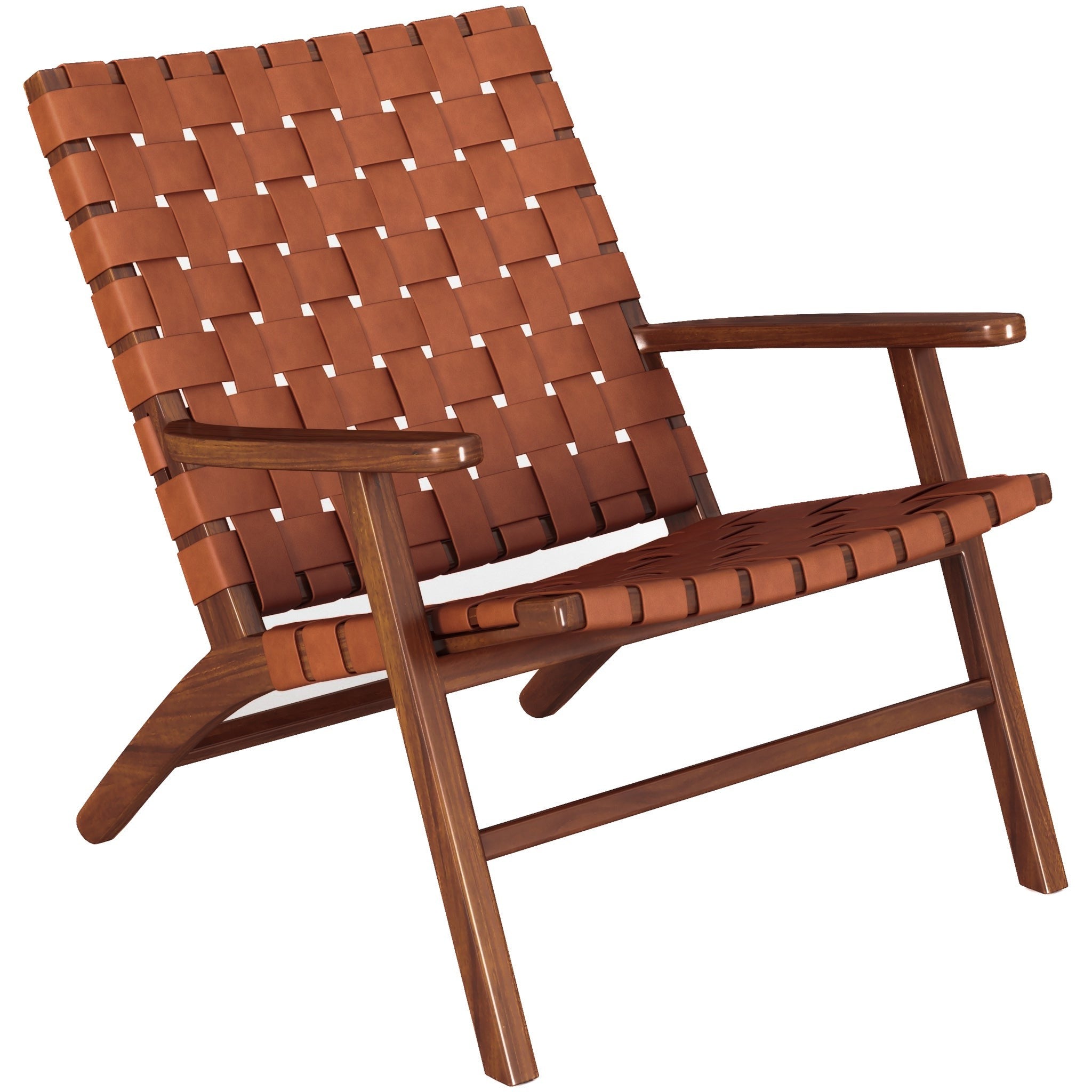 Kalmandu Antique Leather Arm Chair - MidinMod