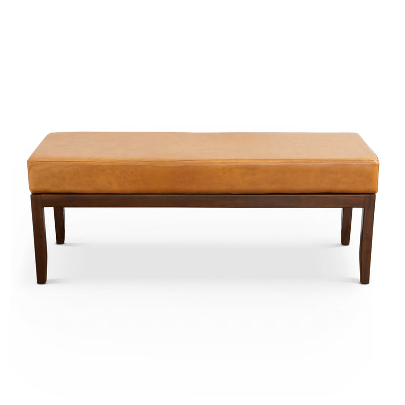 Kampa Antique Tan Leather Bench