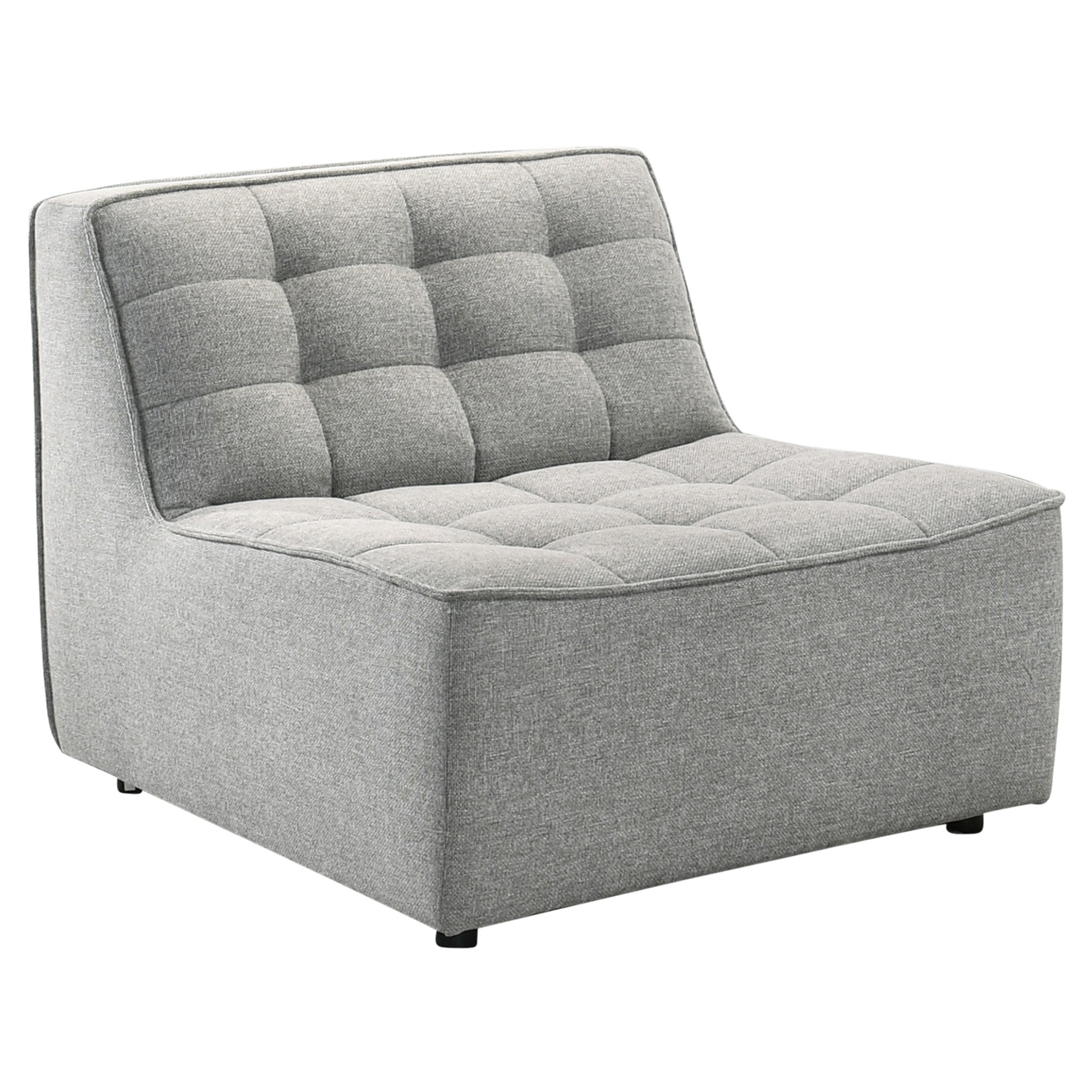 Linden Light Gray Linen Modular Corner Sofa - MidinMod