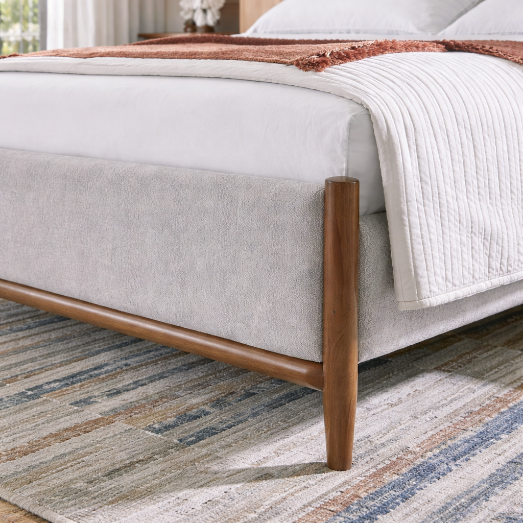 Lyncott King Size Upholstered Panel Bed