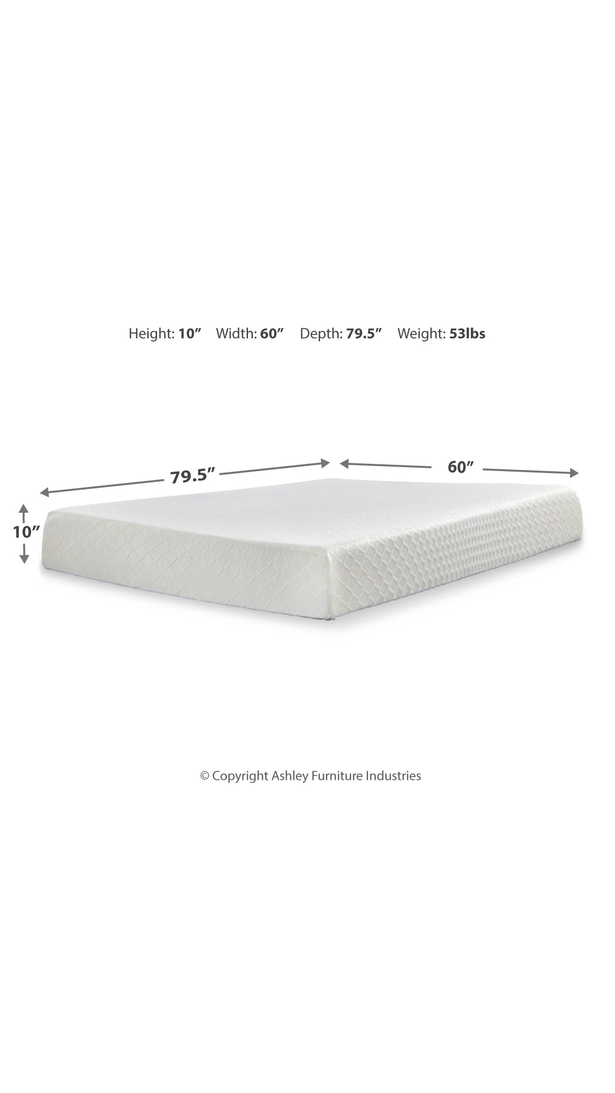 10 Inch Chime Memory Foam Mattress
