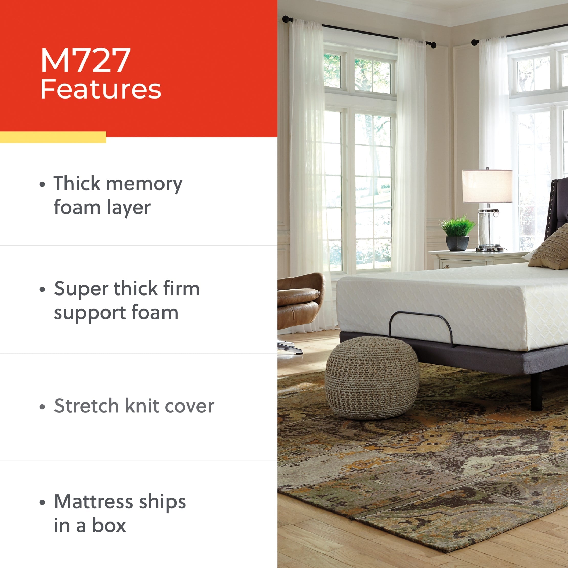 Chime 12 Inch Memory Foam Twin Mattress