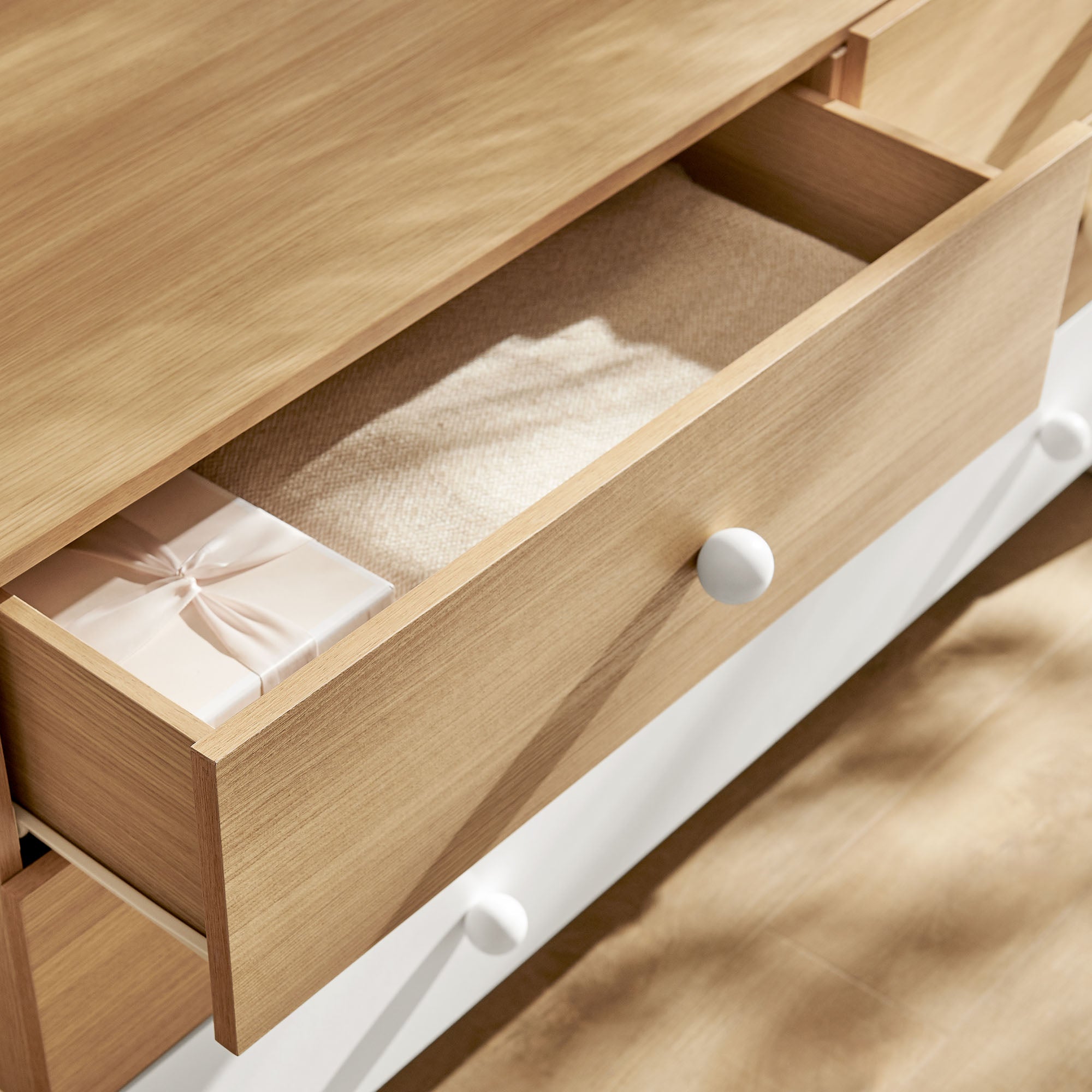 Nolia 6-Drawer Color Block Dresser by Modway