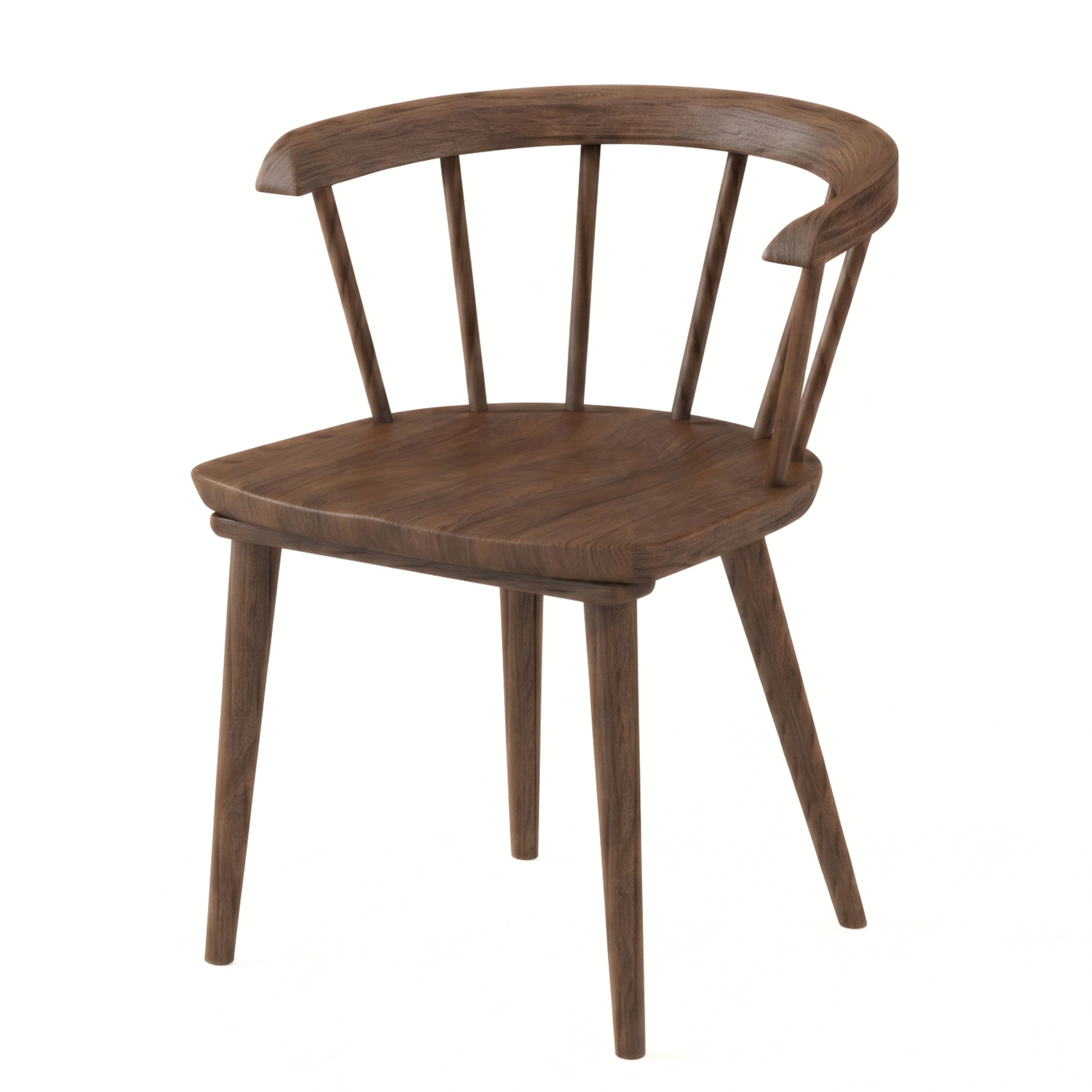 Mabel Mid-Century Modern Solid Wood Dining Chair | MidinMod