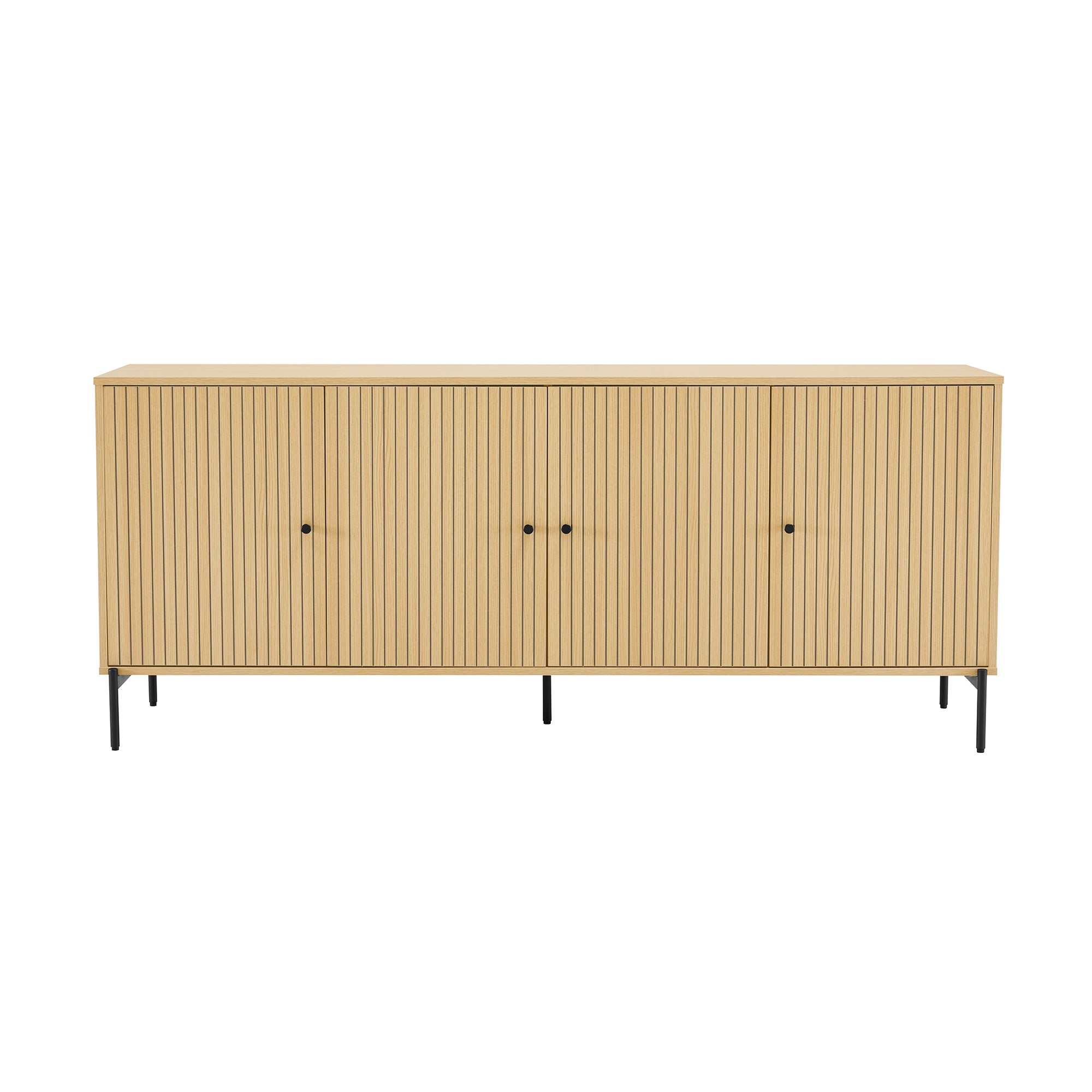 Magnolia 71" Sideboard in Natural Oak | Modern Solid Wood Dining Room Buffet | MidinMod