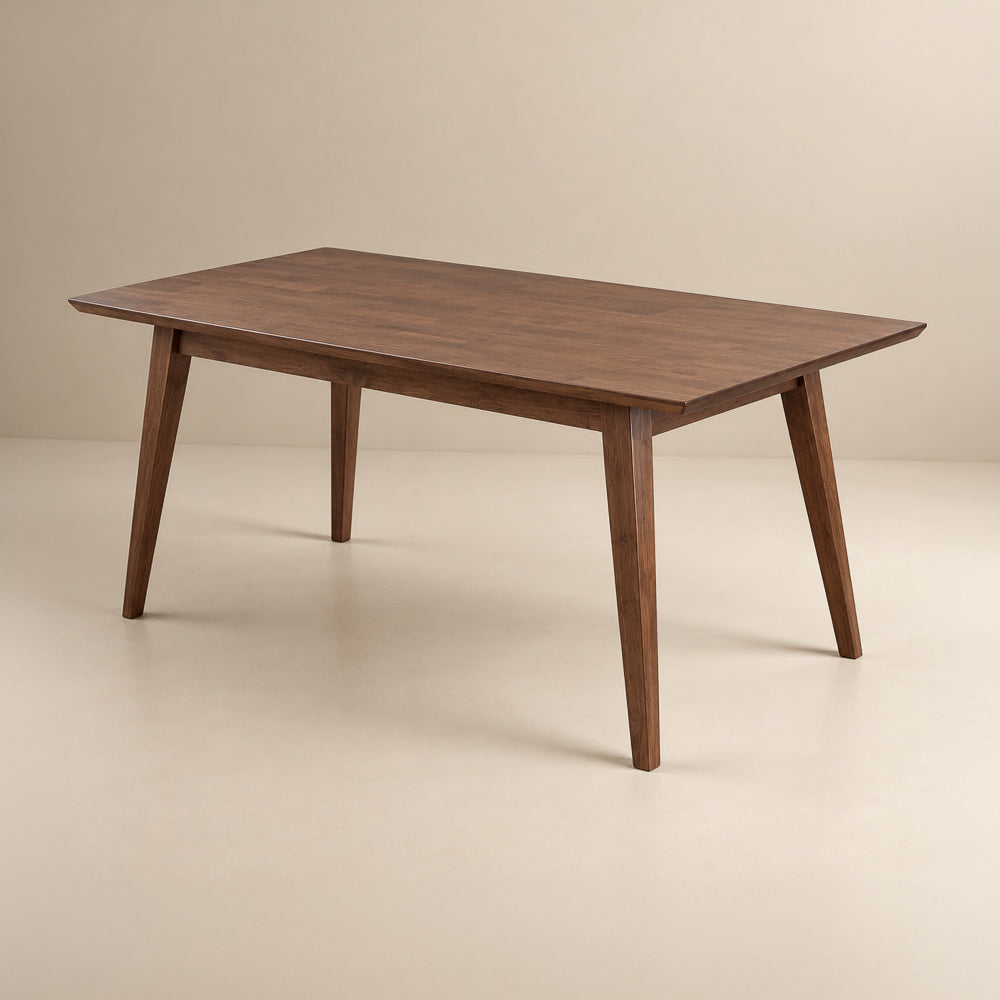 Adira Solid Wood Walnut Large Dining Table - MidinMod