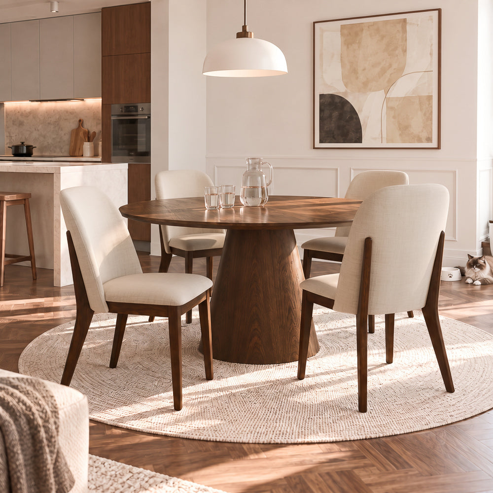 Belfast Danish-Inspired Mid-Century Design Velvet Dining Chair | MidinMod