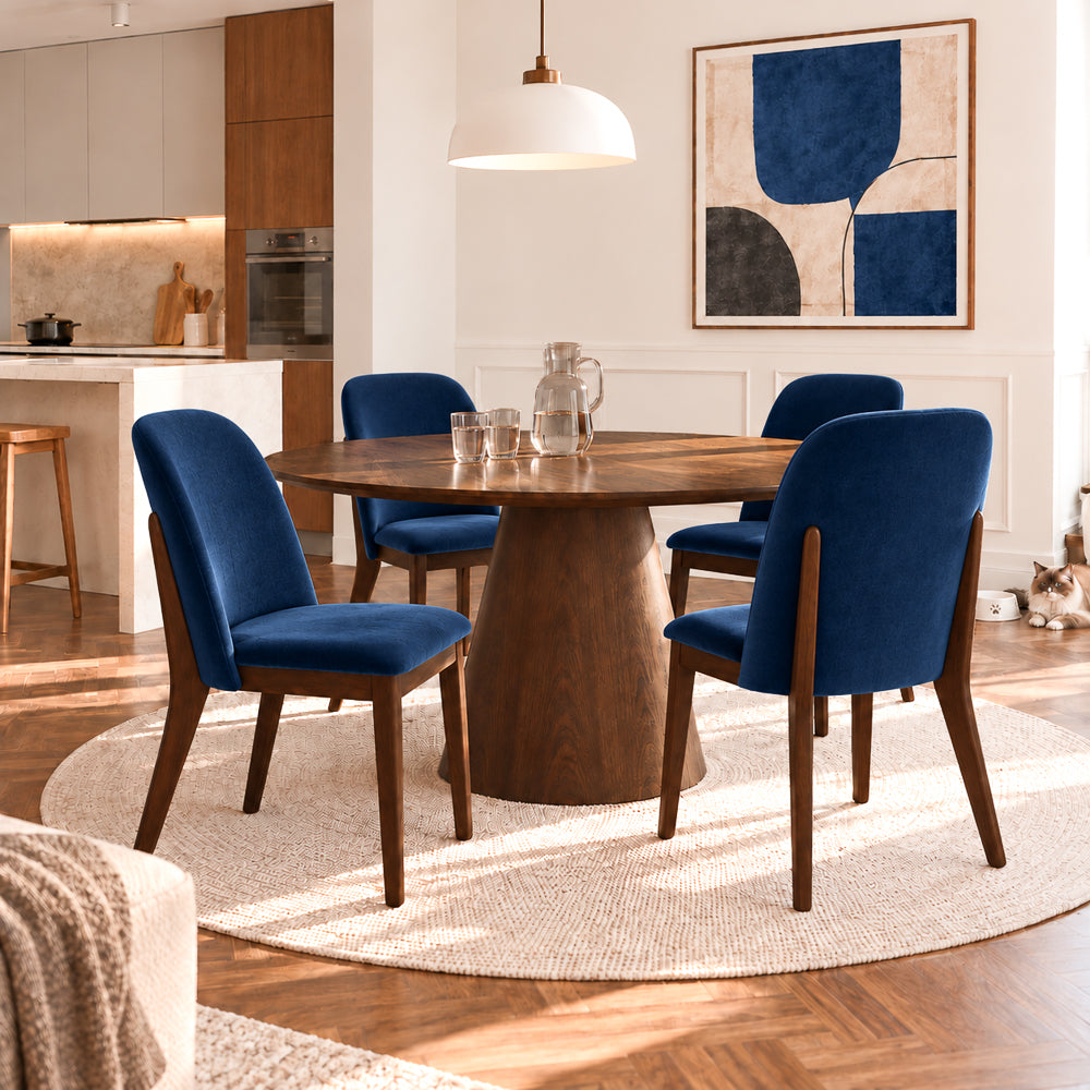 Belfast Danish-Inspired Mid-Century Design Velvet Dining Chair | MidinMod