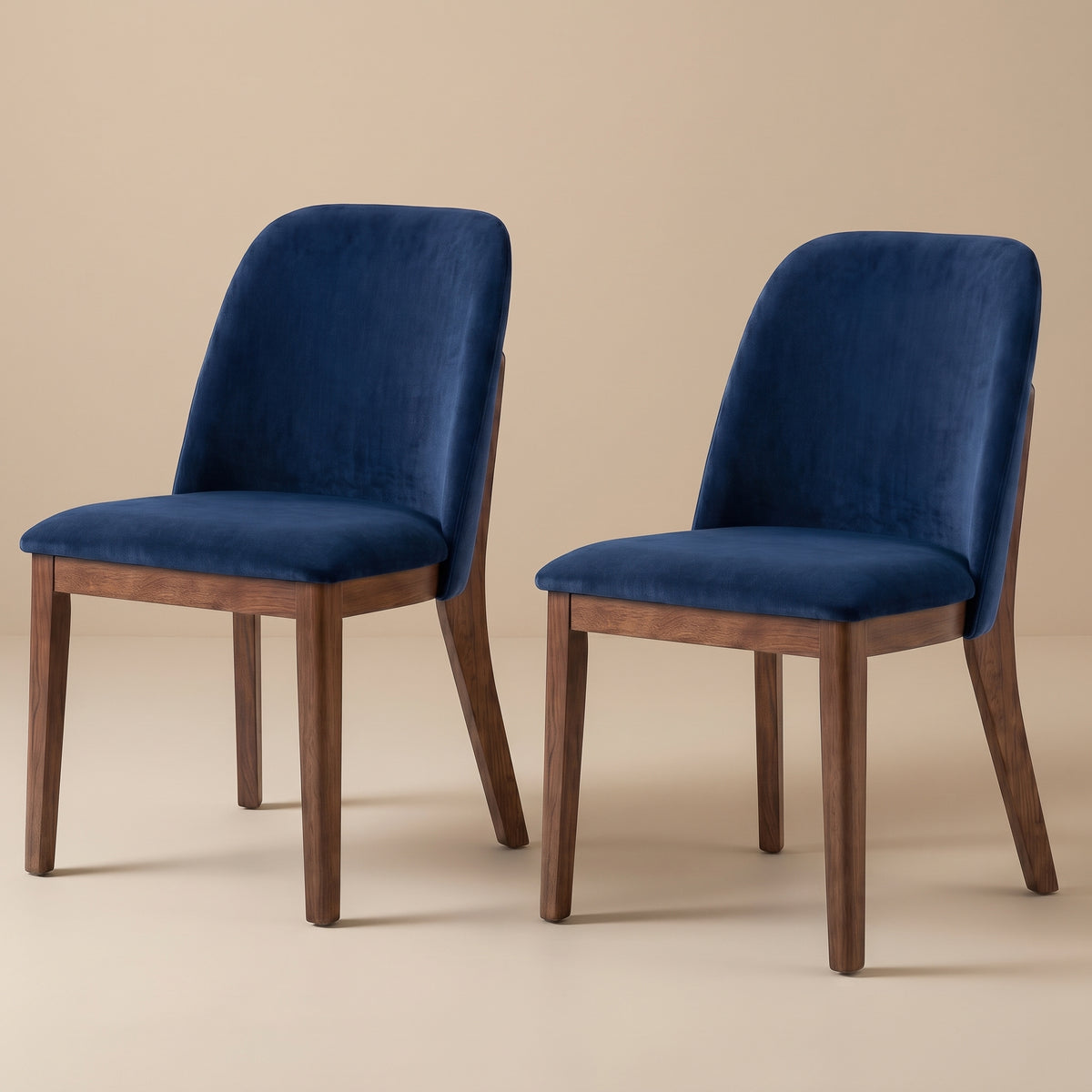 Belfast Danish-Inspired Mid-Century Design Velvet Dining Chair | MidinMod