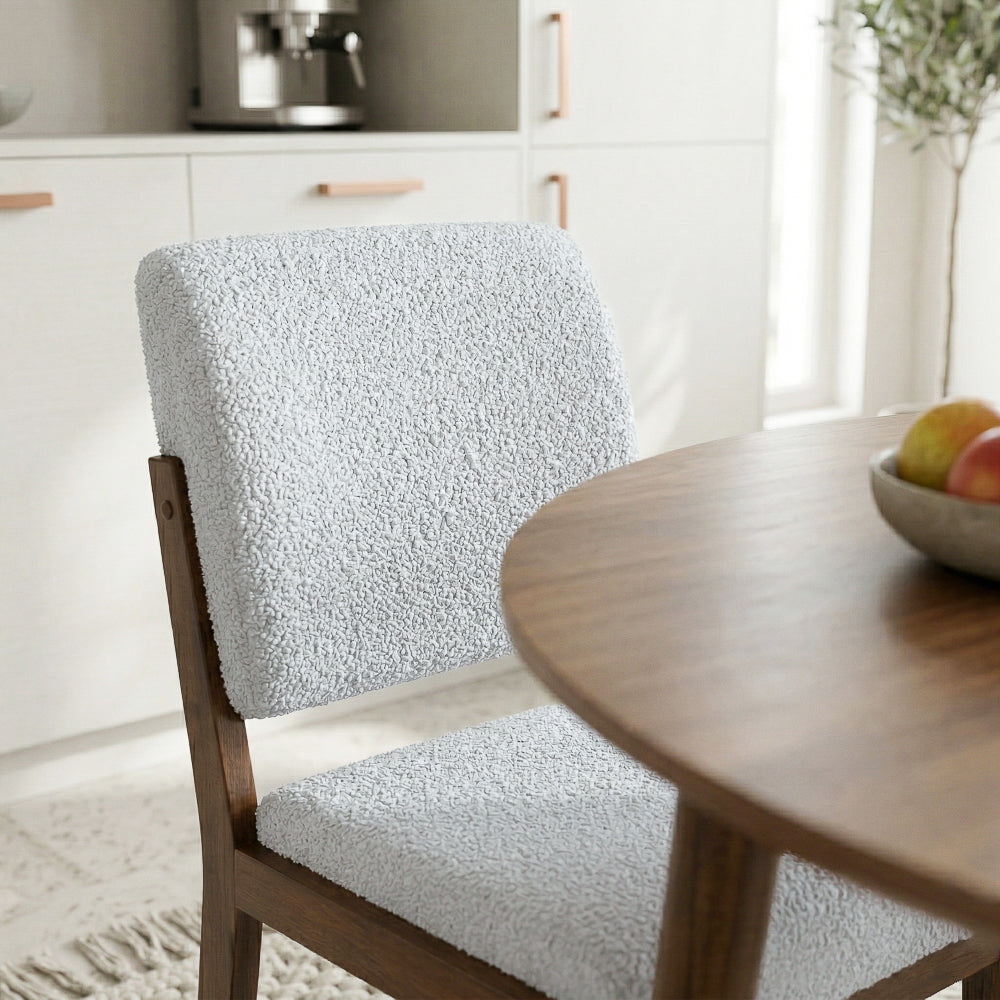 Bernard Modern Boucle Dining Chair Set | MidinMod