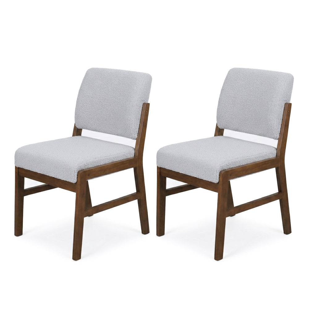 Bernard Modern Boucle Dining Chair Set | MidinMod