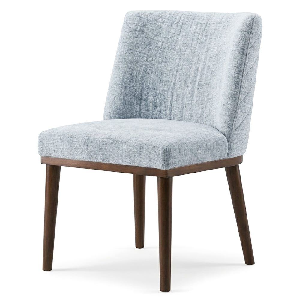 Dalby Mid-Century Modern Grey Fabric Dining Chair Set | MidinMod