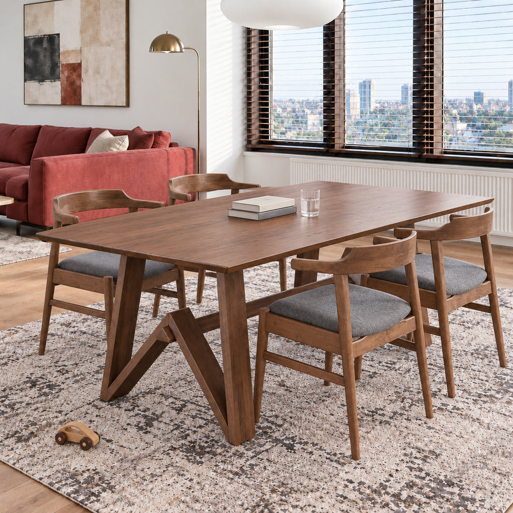 Denver Solid Wood Dining Table | Modern Large Dining Furniture | MidinMod
