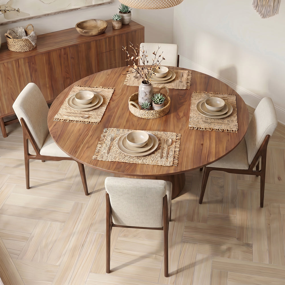 Griffin Cream Fabric Upholstered Dining Chair | MidinMod