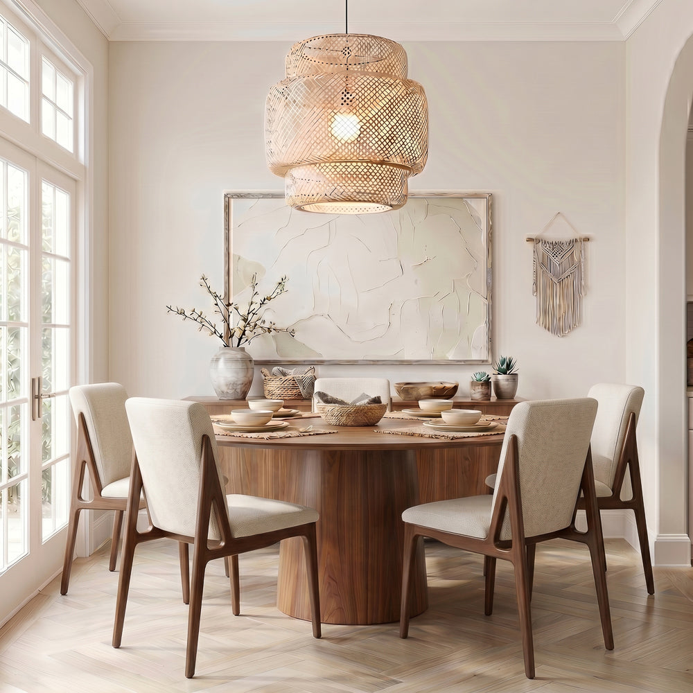 Griffin Cream Fabric Upholstered Dining Chair | MidinMod