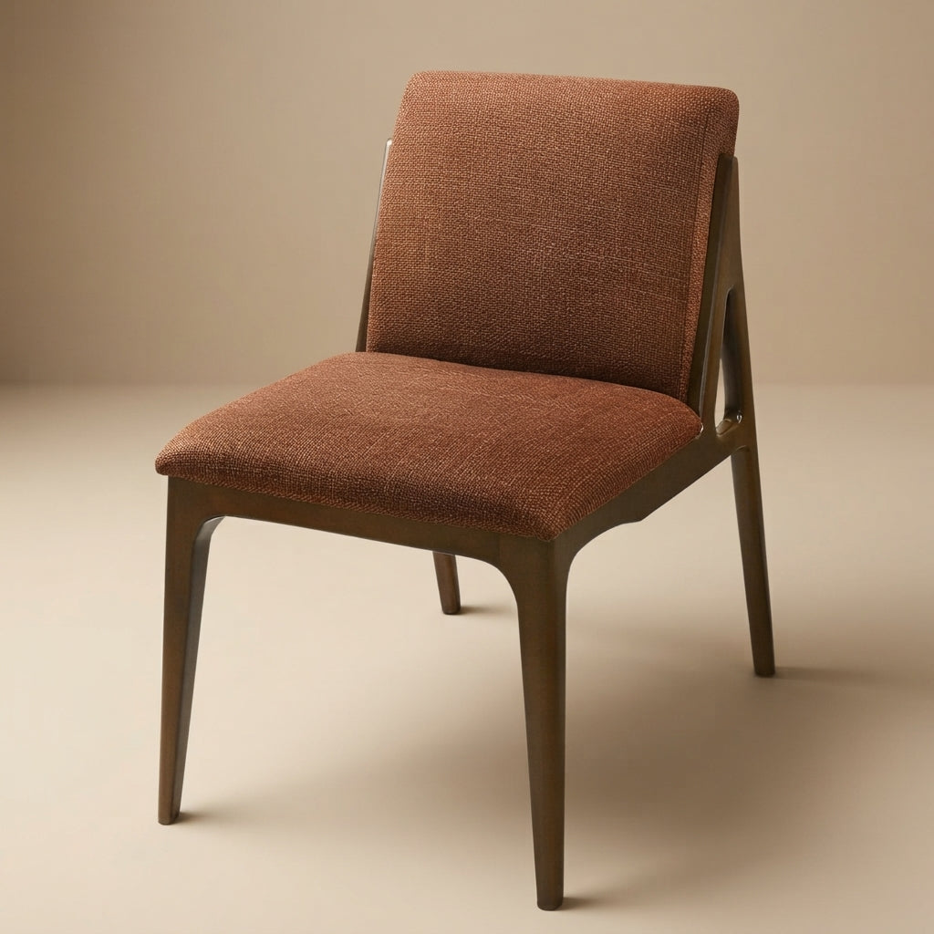 Griffin Orange Fabric Upholstered Dining Chair | MidinMod