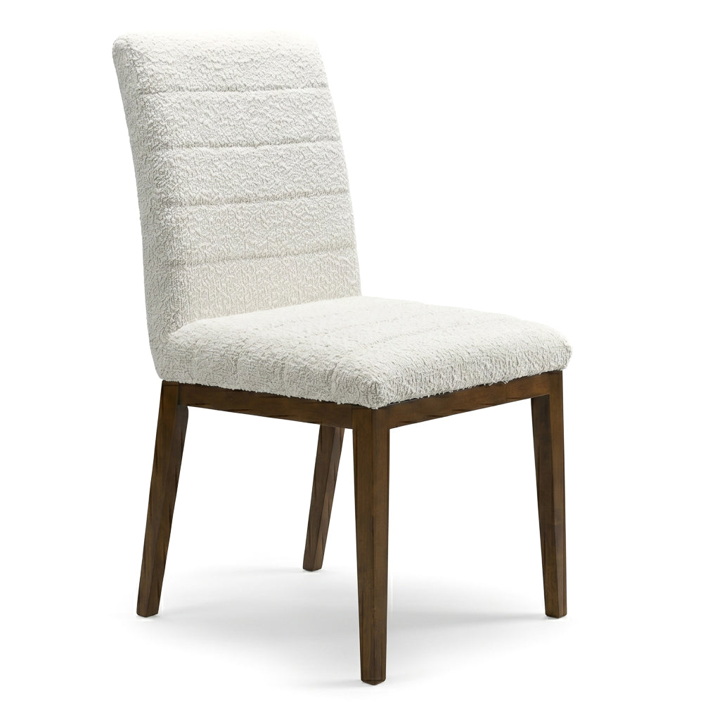 Isley White Boucle Dining Chair Set | Mid-Century Modern Dining Chairs | MidinMod