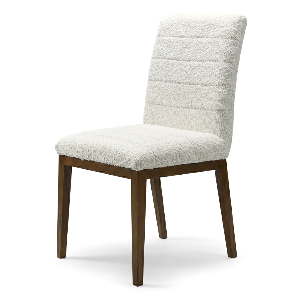 Isley White Boucle Dining Chair Set | Mid-Century Modern Dining Chairs | MidinMod