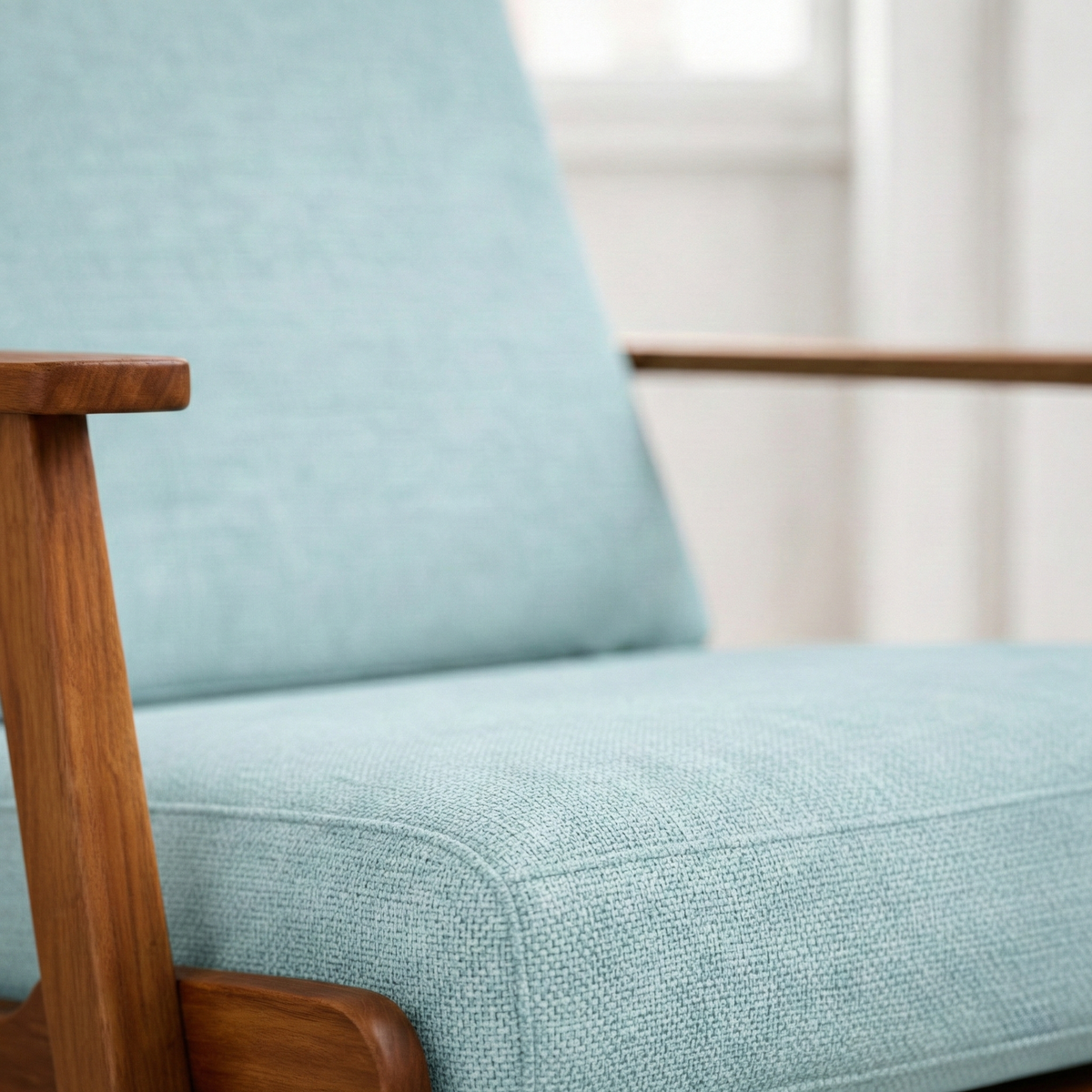 Kyle Modern Sky Blue Fabric Upholstered Lounge Chair | MidinMod