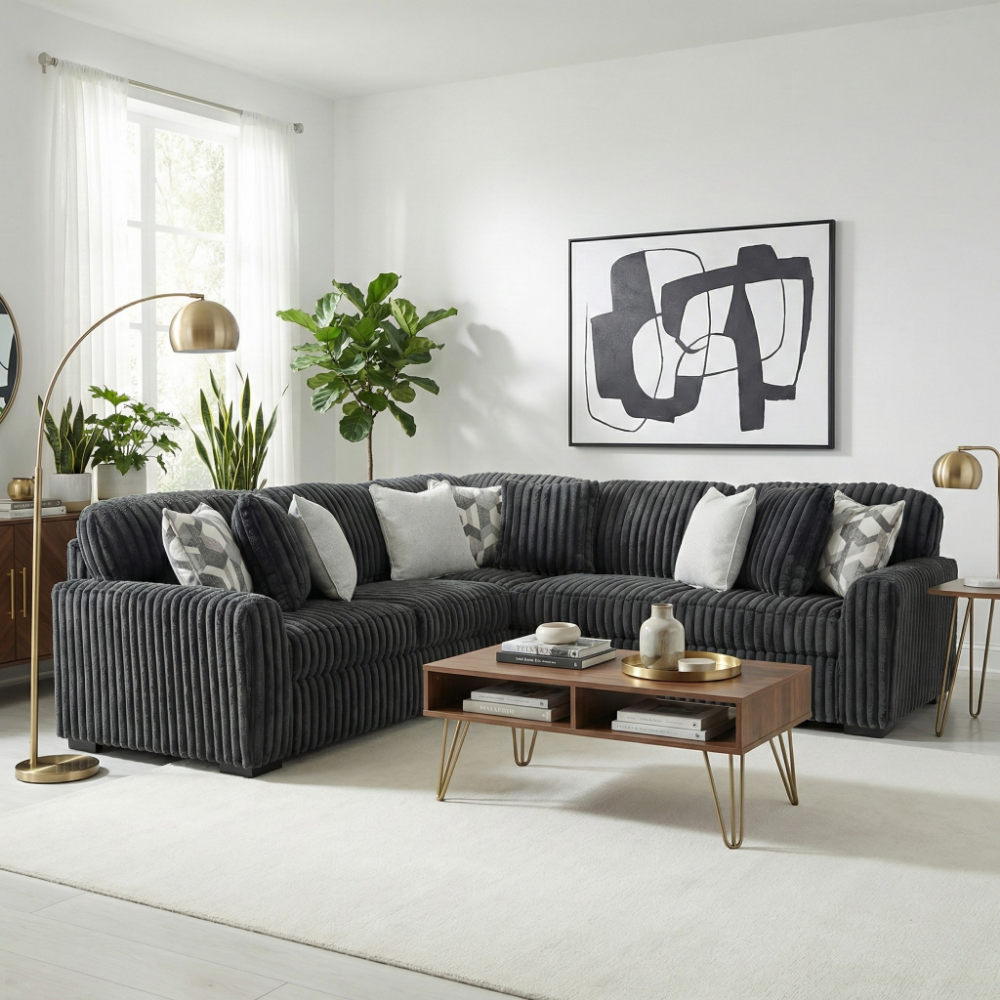 Midnight-Madness 3-Piece Sectional - Blue