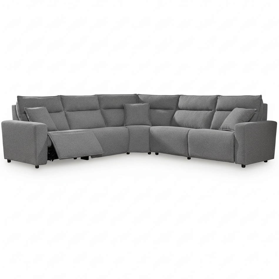 Modmax II 5-Piece Power Reclining Sectional | Modular Sofa with Easy View™ Headrests | MidinMod