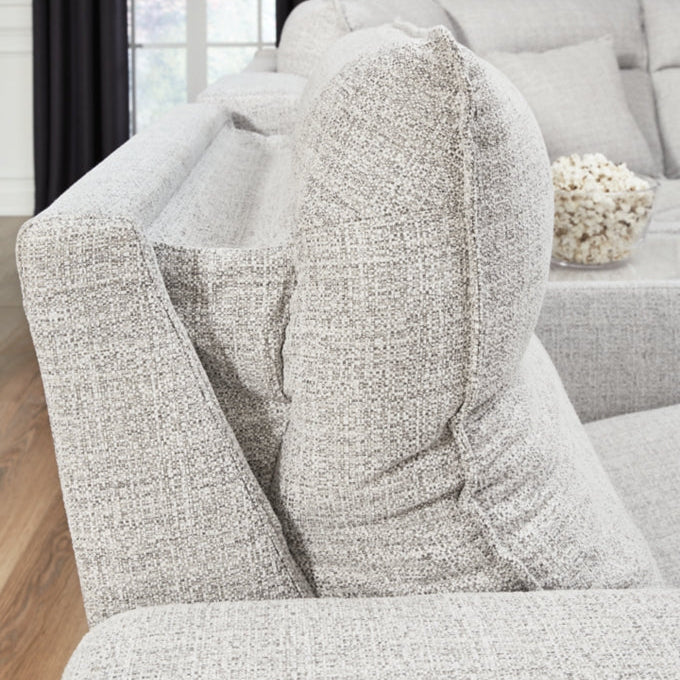 Modmax II 7-Piece Power Reclining Sectional | Modern Entertainment Hub with Performance Fabric | MidinMod