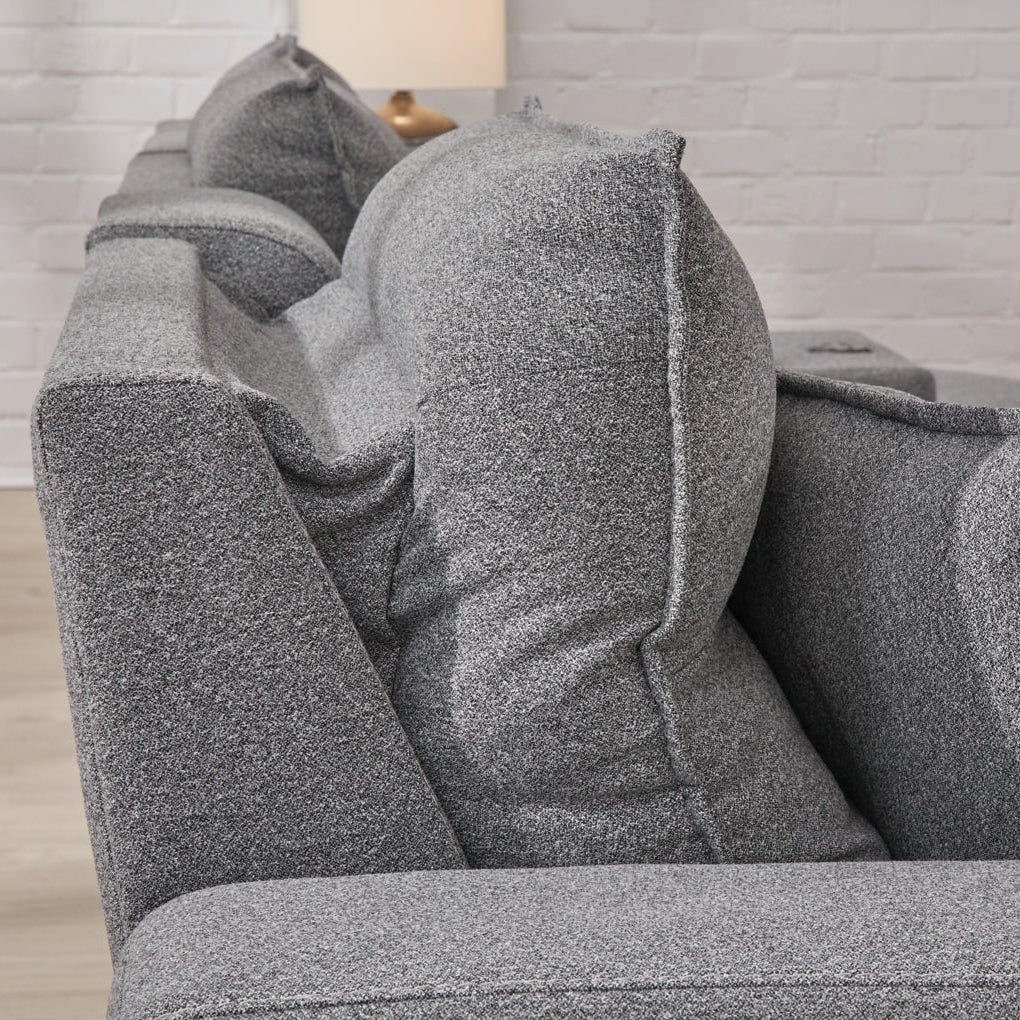Modmax II 5-Piece Power Reclining Sectional | Modular Double Chaise with Wireless Audio | MidinMod