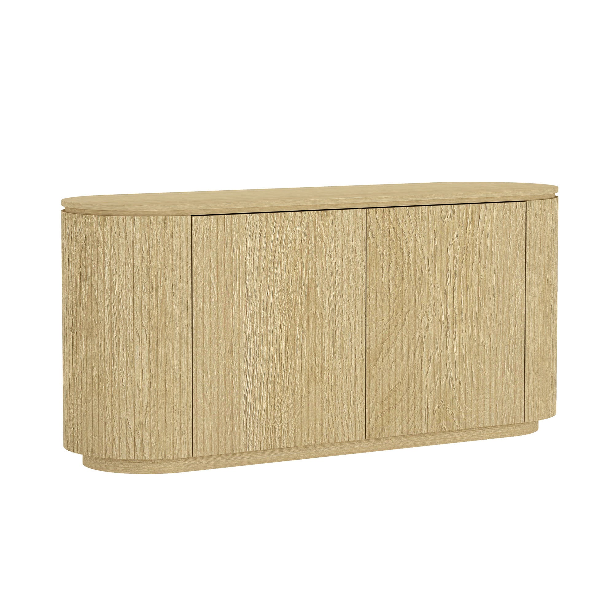 Olivia 60" Natural Oak Sideboard | Modern Wood Buffet & Storage Cabinet | MidinMod
