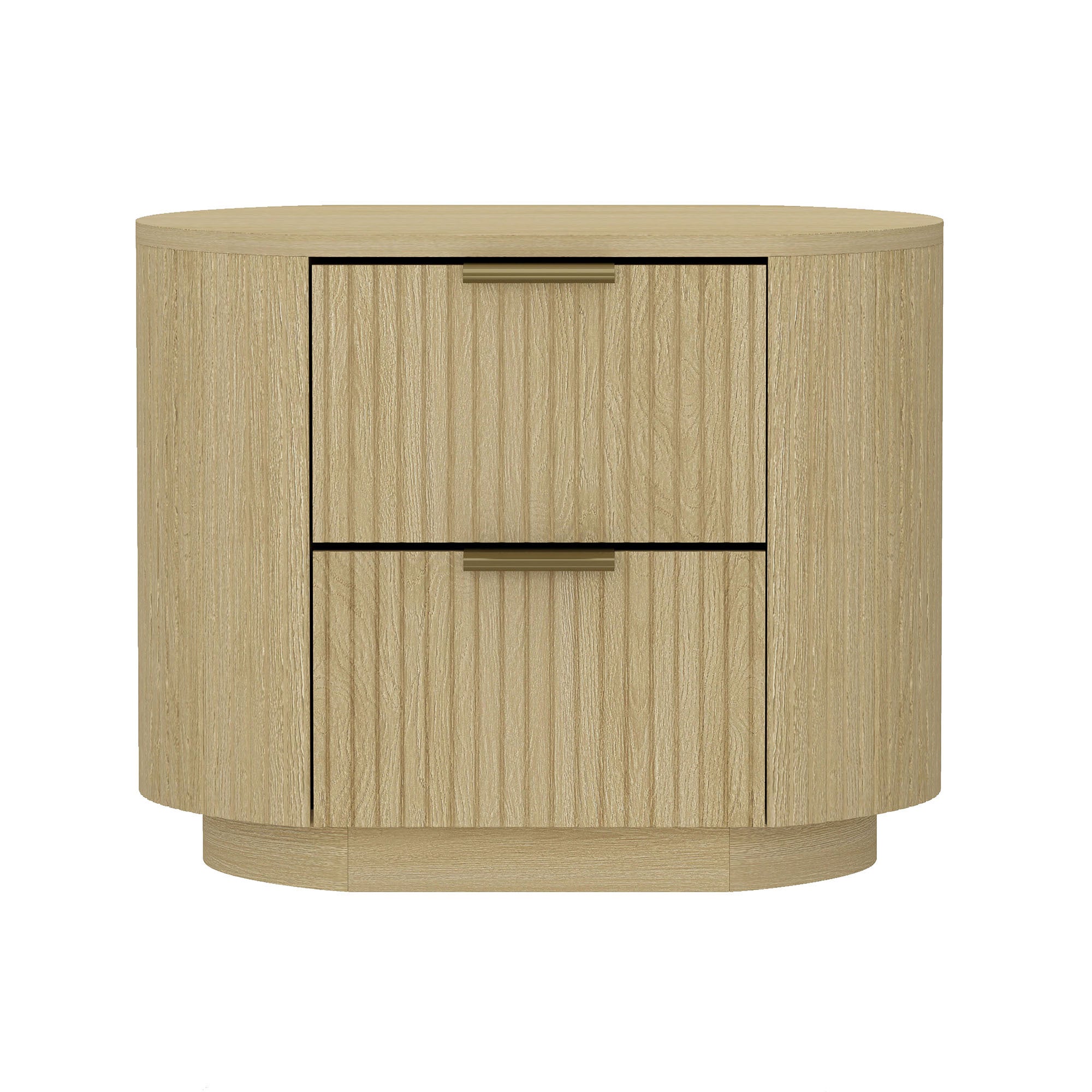Olivia Natural Oak Nightstand | Modern Solid Wood Bedside Table | MidinMod