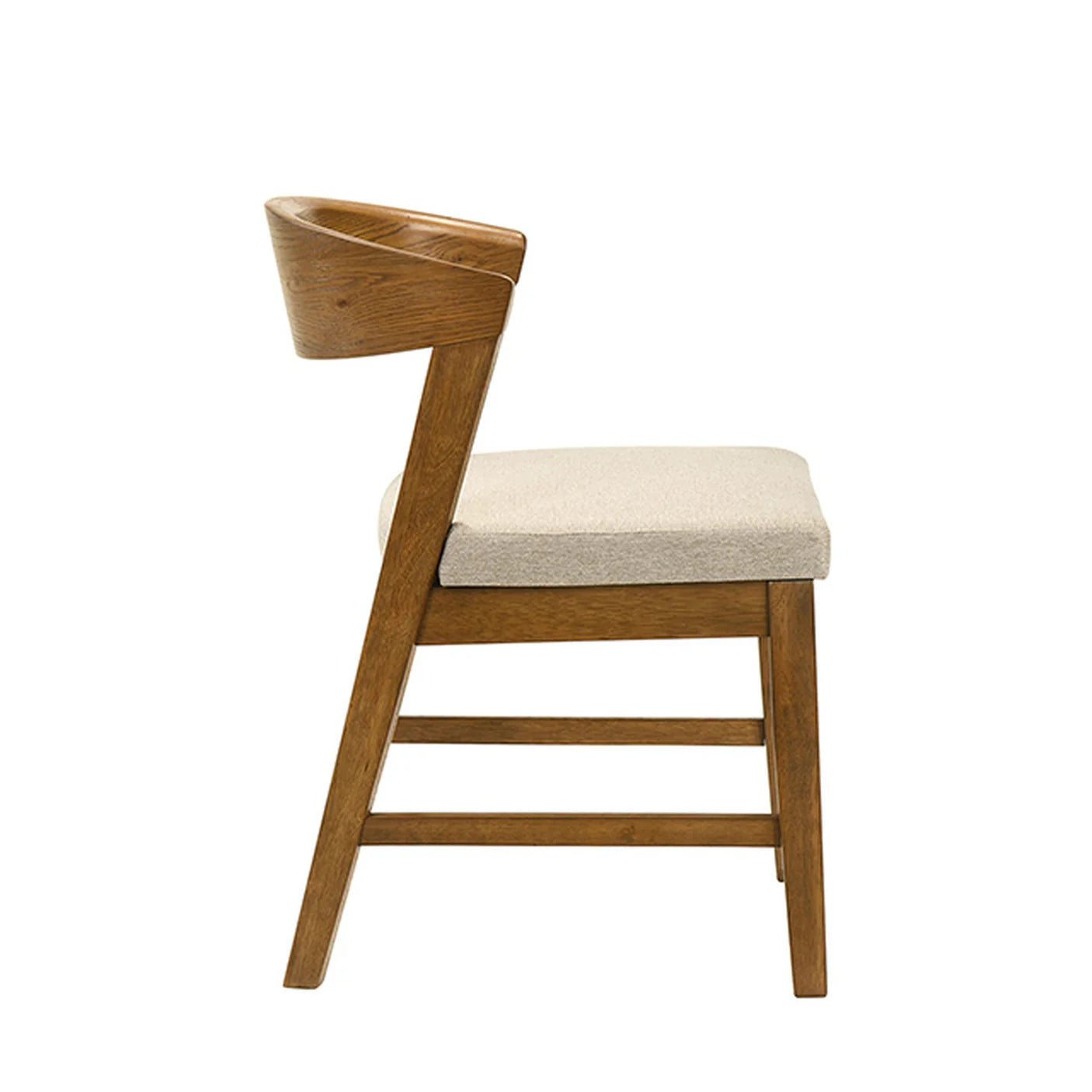 Ozark Walnut Side Chair (Set of 2) | Organic Modern Fabric Dining Chairs | MidinMod