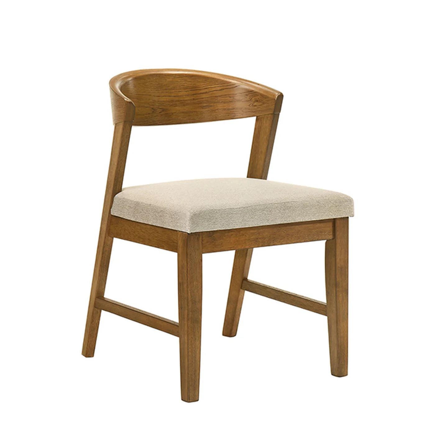 Ozark Walnut Side Chair (Set of 2) | Organic Modern Fabric Dining Chairs | MidinMod
