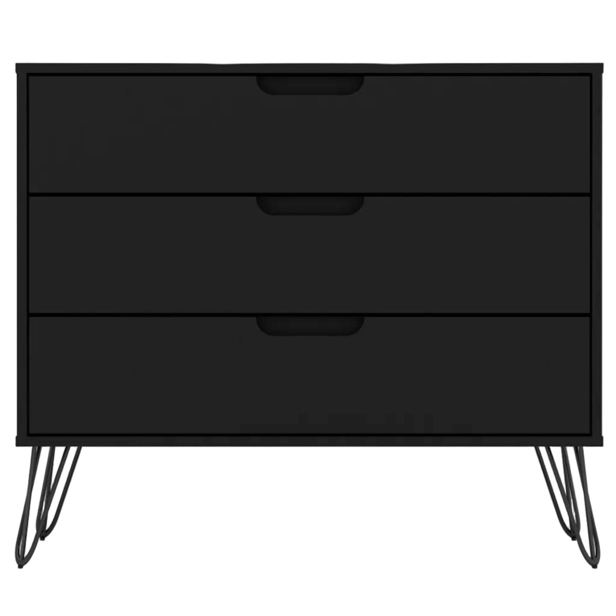 Rockefeller Modern Black Dresser | Mid-Century Bedroom Storage | MidinMod
