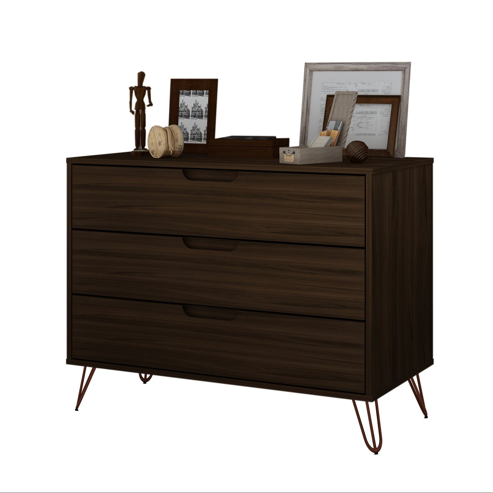 Rockefeller Chestnut Brown Dresser | Modern Wood Bedroom Chest & Storage Solution | MidinMod