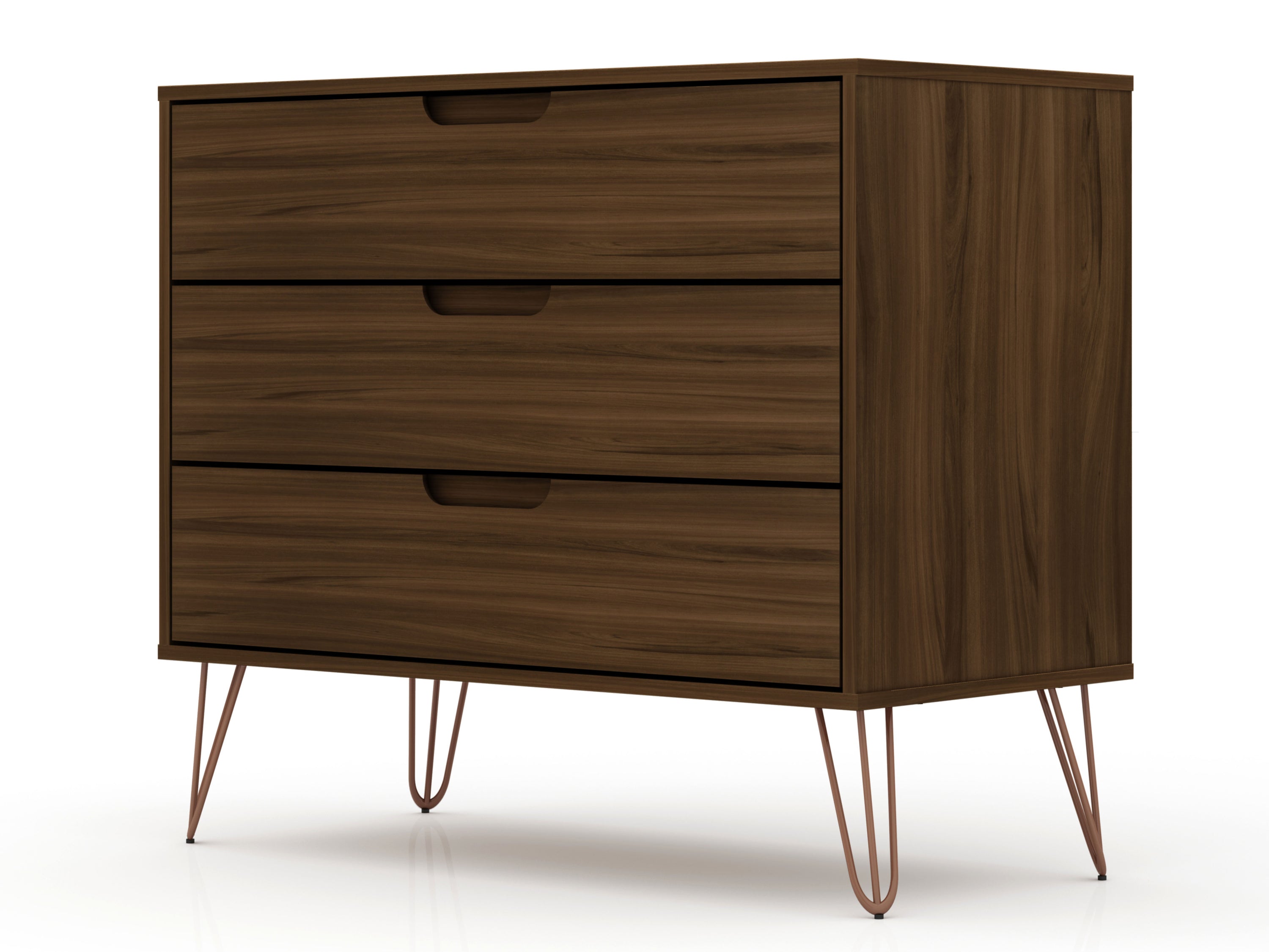 Rockefeller Chestnut Brown Dresser | Modern Wood Bedroom Chest & Storage Solution | MidinMod